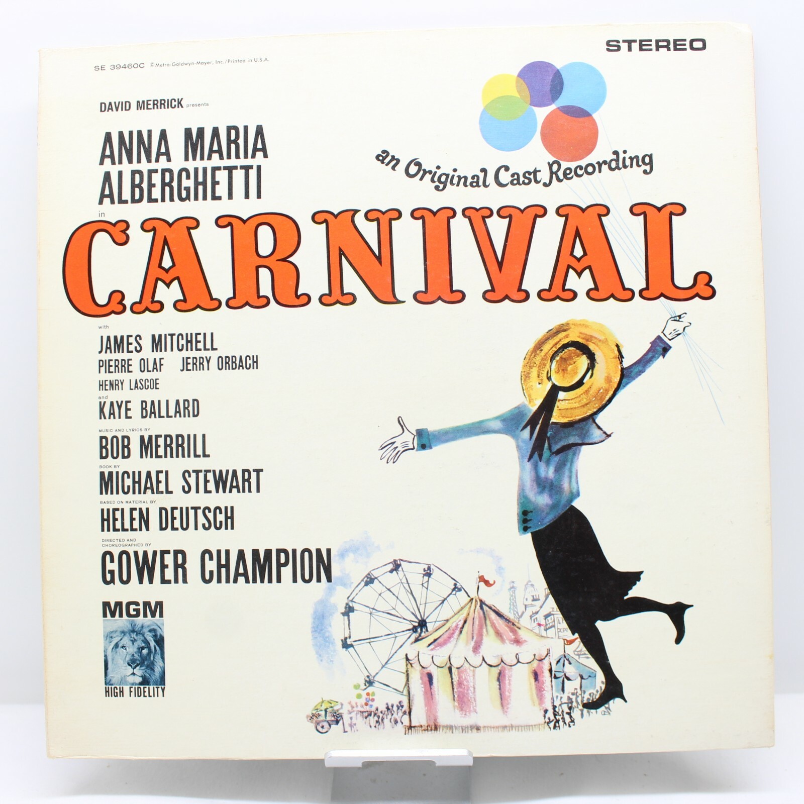 CARNIVAL Original Cast Recording Vintage Vinyl Record LP VG SE 39460C