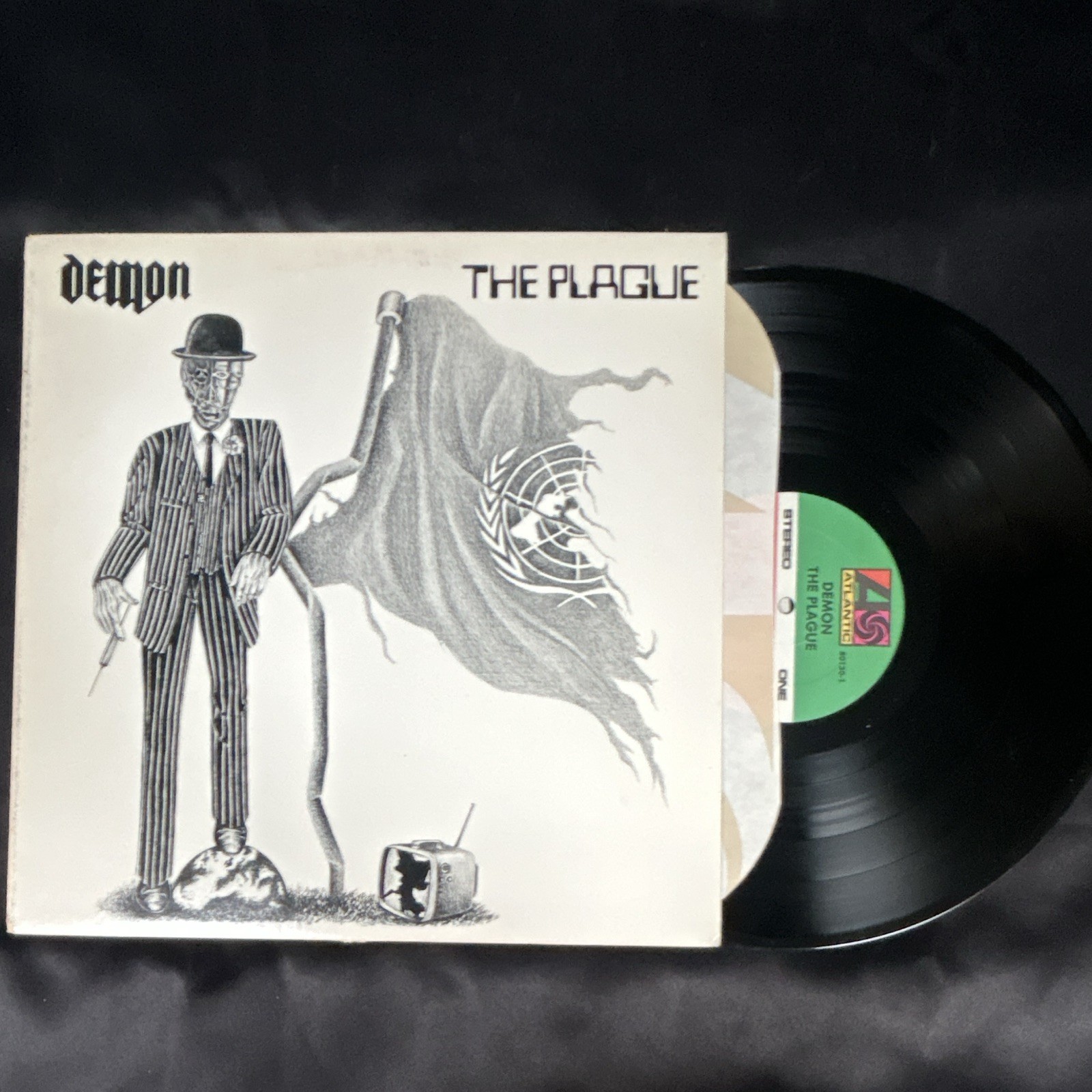 Demon The Plague Atlantic Rock 12″ Black Vinyl LP Record 80130-1