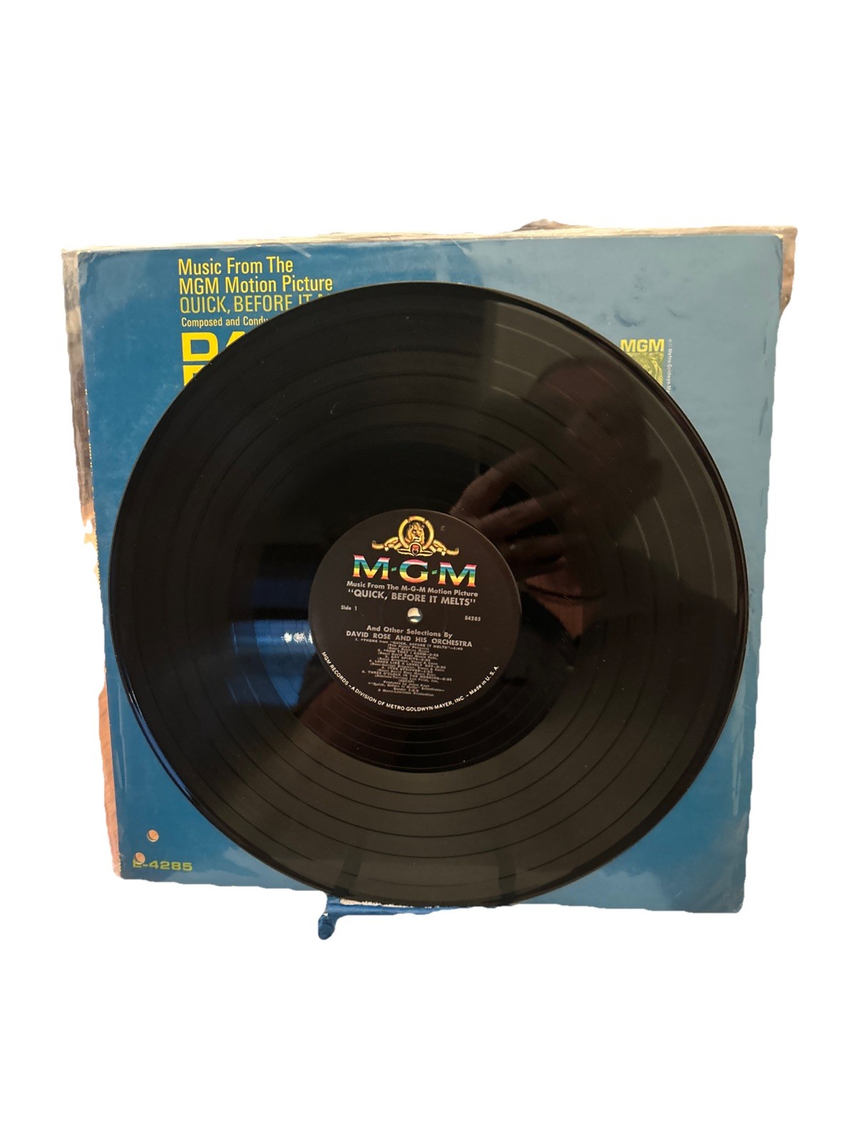 QUICK BFORE IT MELTS MGM SOUNDTRACK LP E-4285 DAVID ROSE
