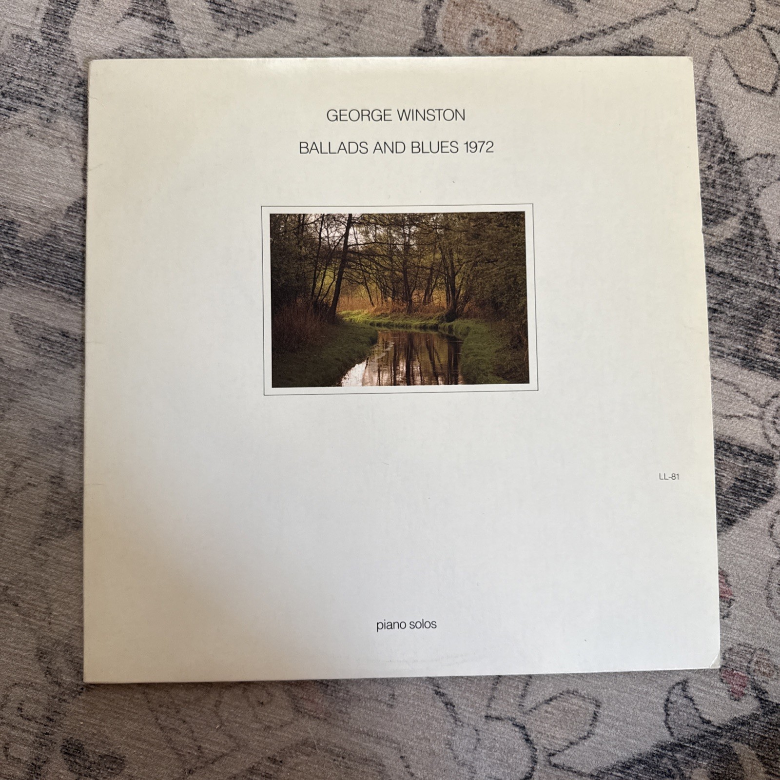 George Winston Ballads and Blues 1972 Vinyl Record Piano Solos LL-81
