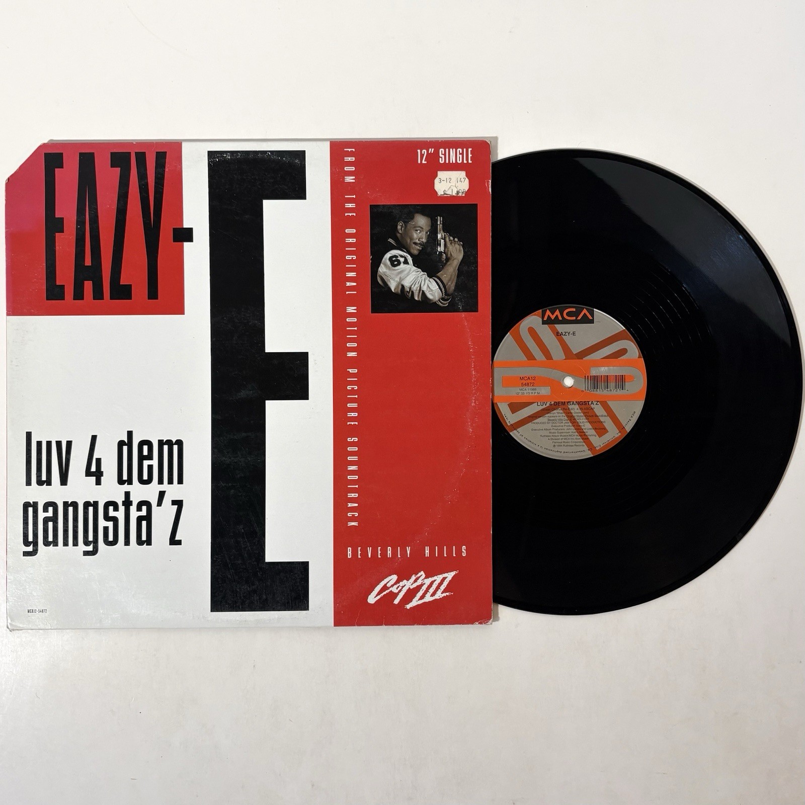 Eazy-E Luv 4 Dem Gangsta’z 12” Single 1994 MCA Records Beverly Hills Cop III