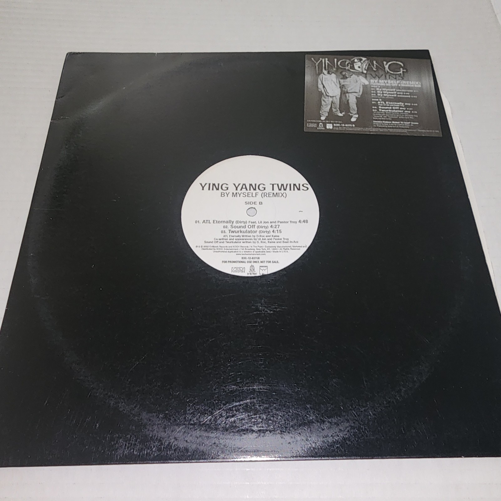 YING YANG TWINS- By Myseld (Remix) Vinyl 12″ PROMO Great Condition