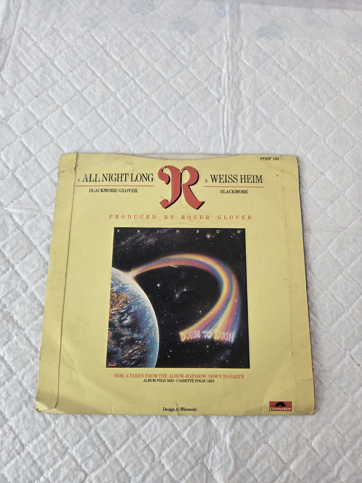 Rainbow All Night Long / Weiss Heim 7″ Vinyl Single