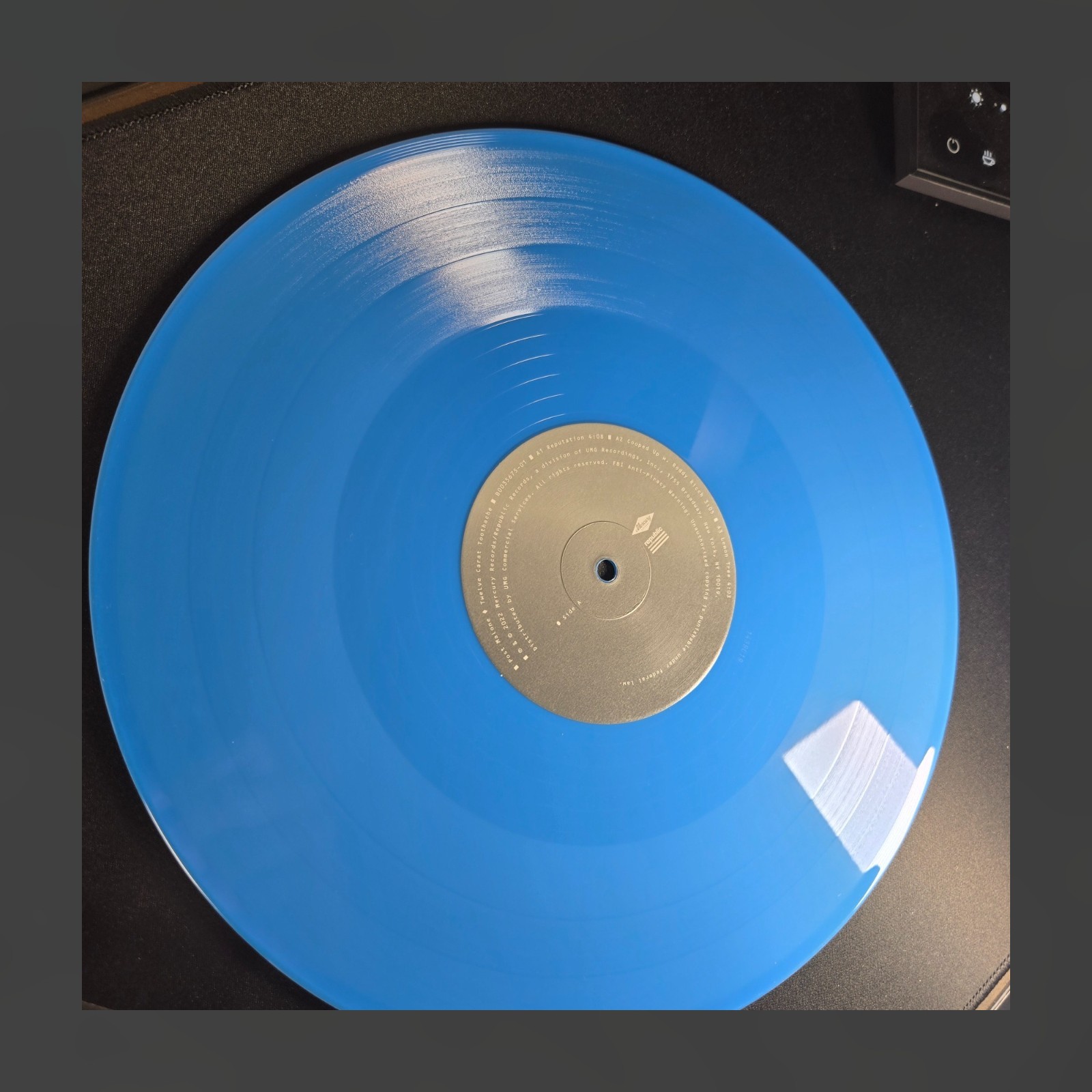 Post Malone Twelve Carat Toothache Walmart Exclusive Sky Blue Vinyl 2LP Gatefold