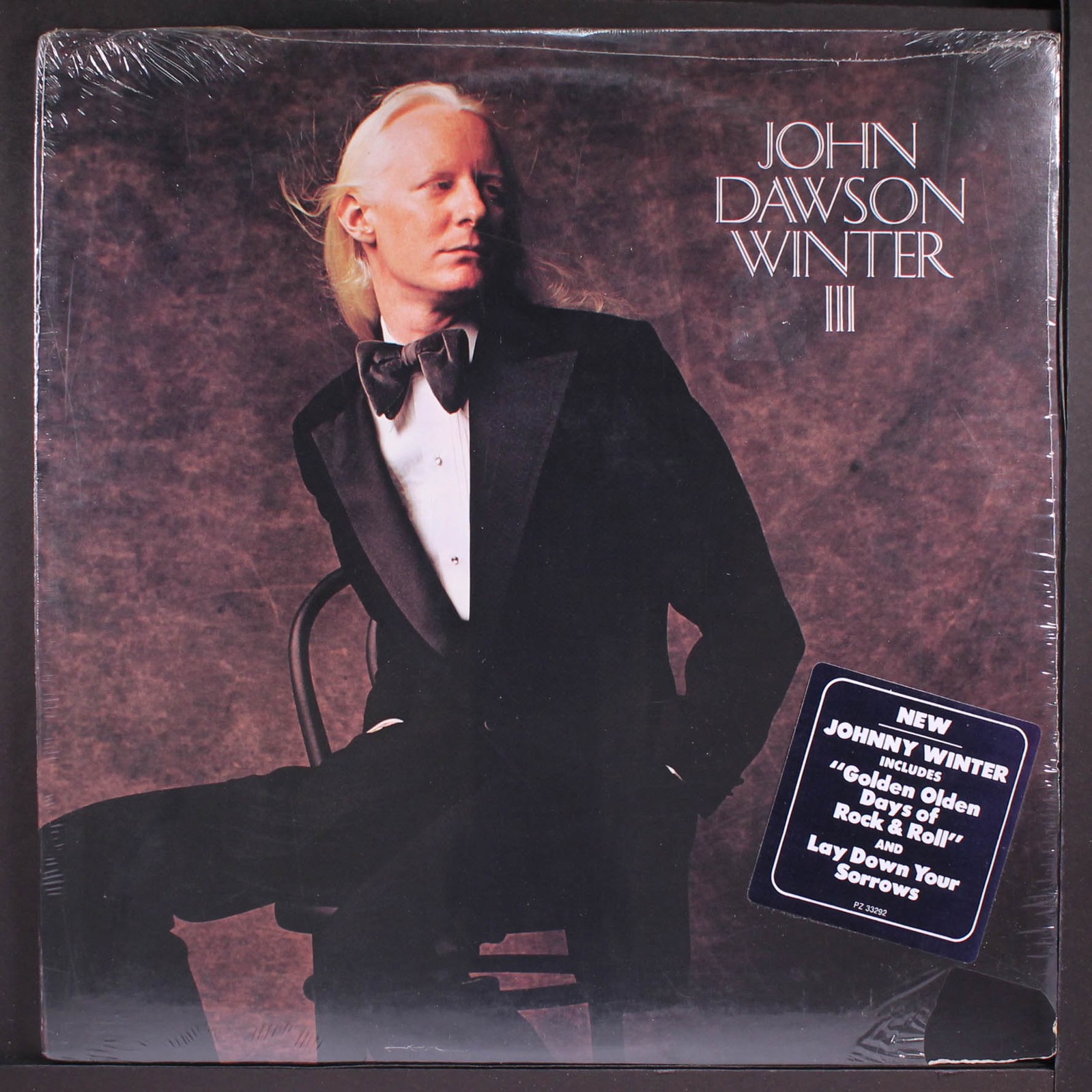 JOHNNY WINTER: john dawson winter 3 BLUE SKY 12″ LP 33 RPM Sealed