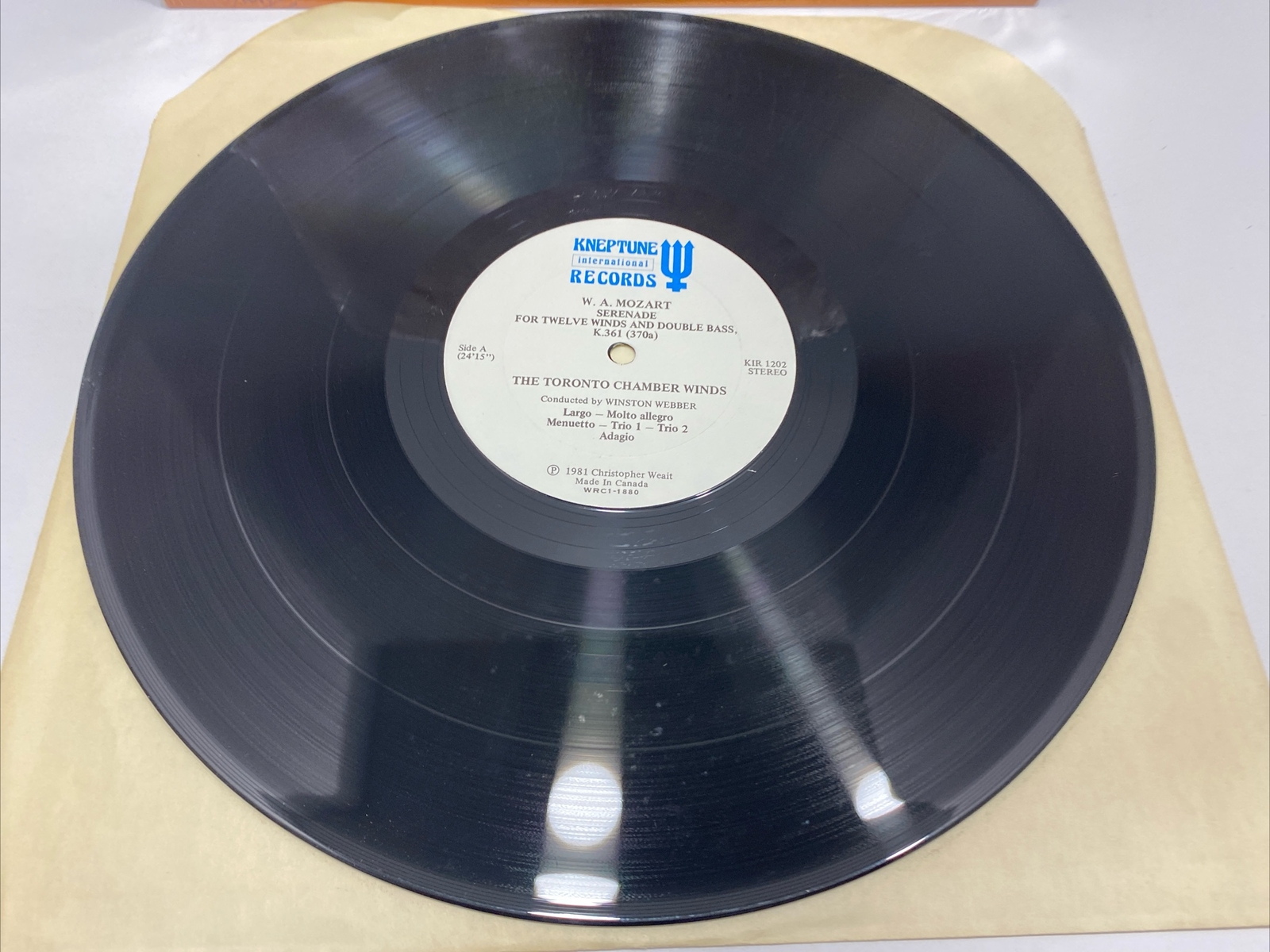 Serenade For Twelve Winds And Double Bass (Vinyl, 1981) KIR1202