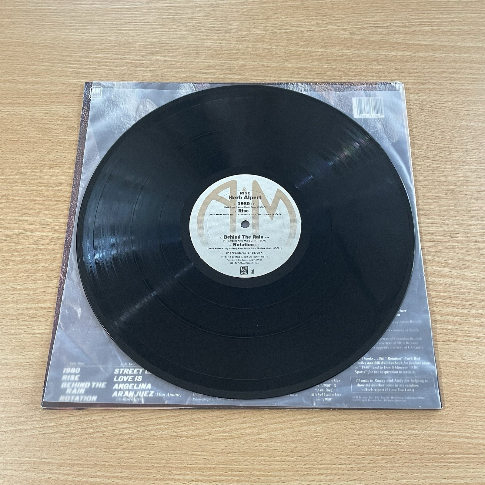 Herb Alpert – Rise 1979 Reissue Vinyl LP Latin Jazz/Funk VG