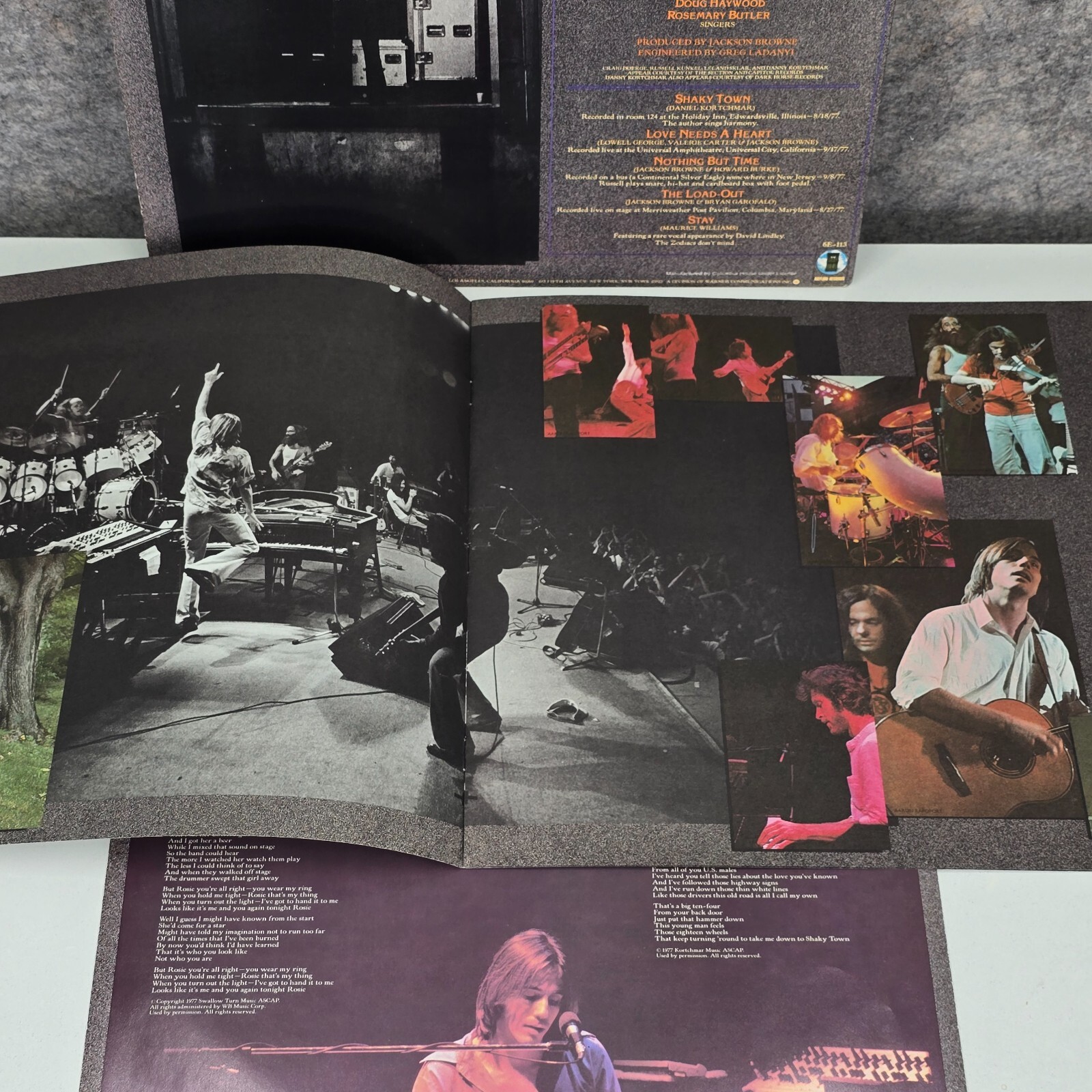 Jackson Browne – Running On Empty – 1977 – 12″ Vinyl Record LP – EX