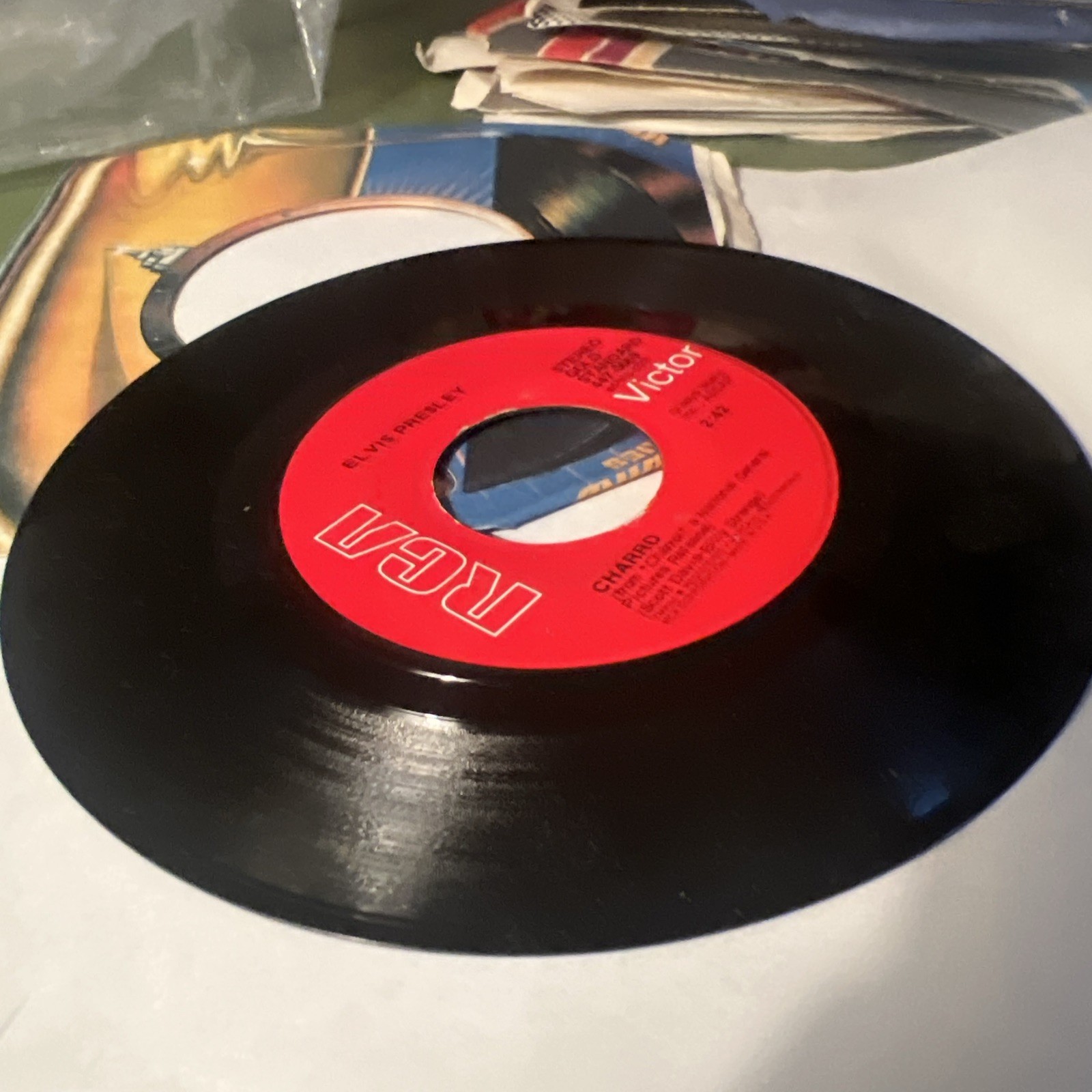 ELVIS PRESLEY MEMORIES RCA VINYL RECORD 45 GOLD SERIES 1972 NBC TV Special