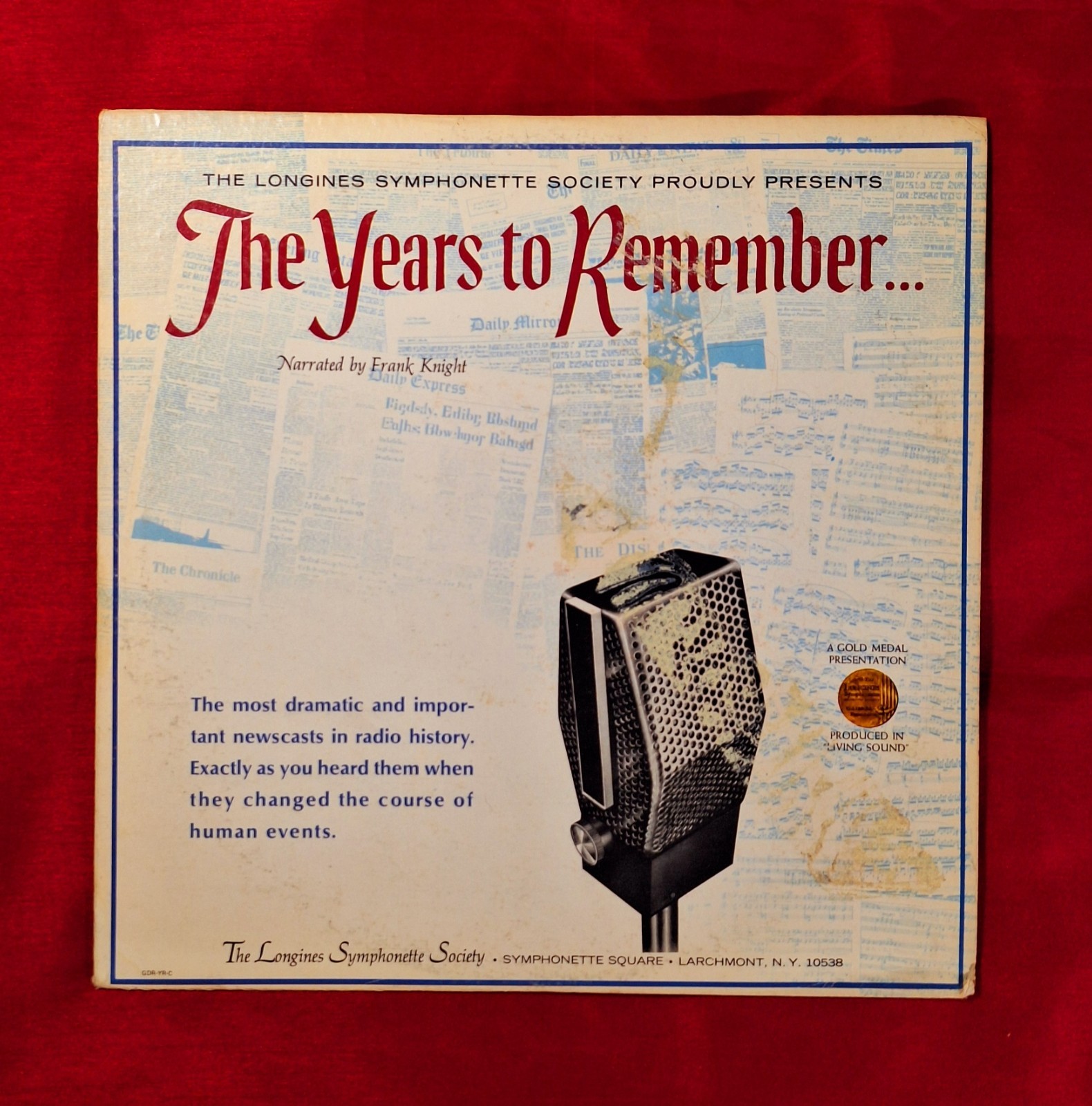 The Years To Remember ~ 1966 Vinyl, LP SY5185 Longines Symphonette PLAYS GREAT