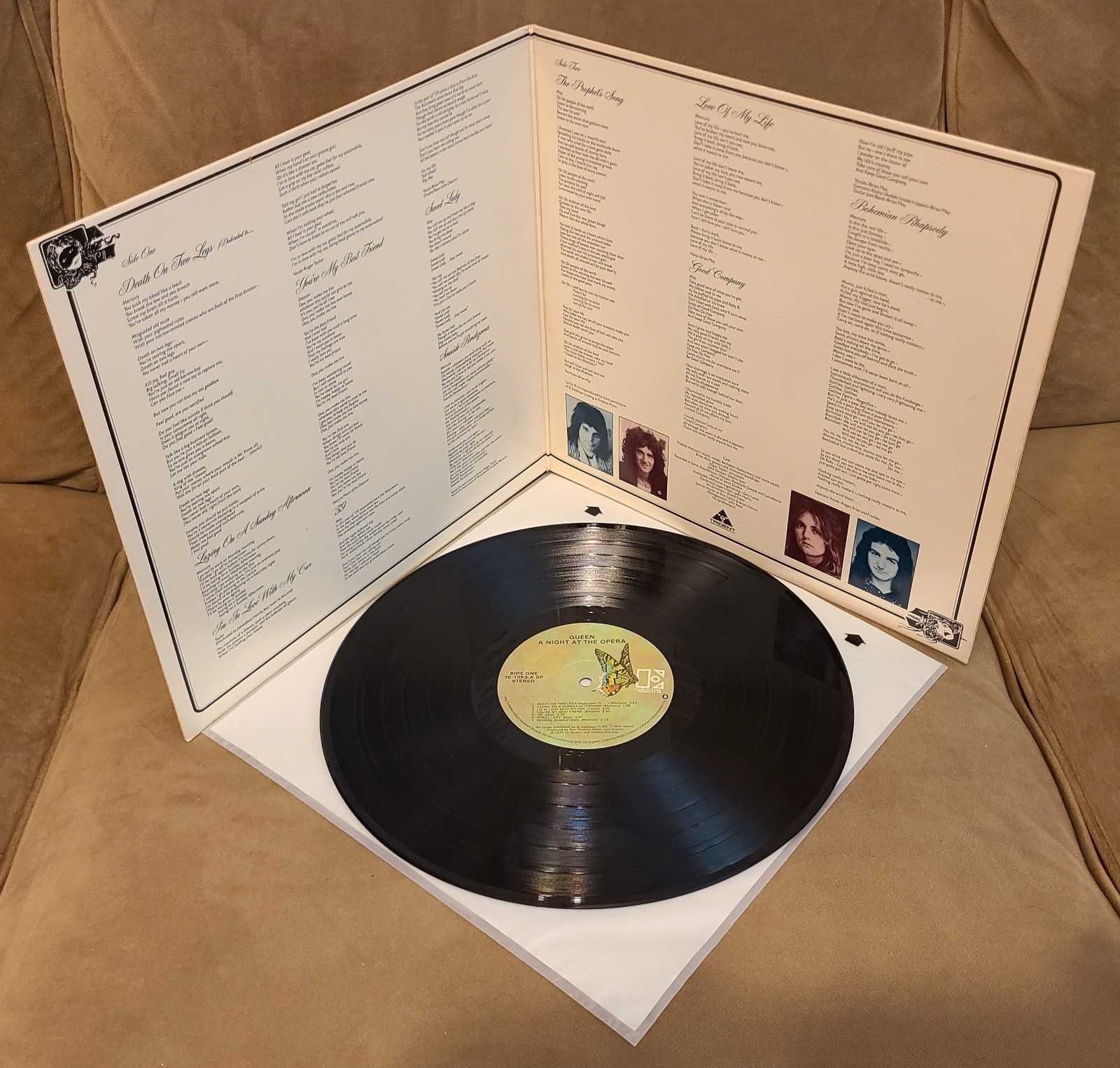 A Night At The Opera by Queen 1st Press Elektra 7E 1053 LN/EX