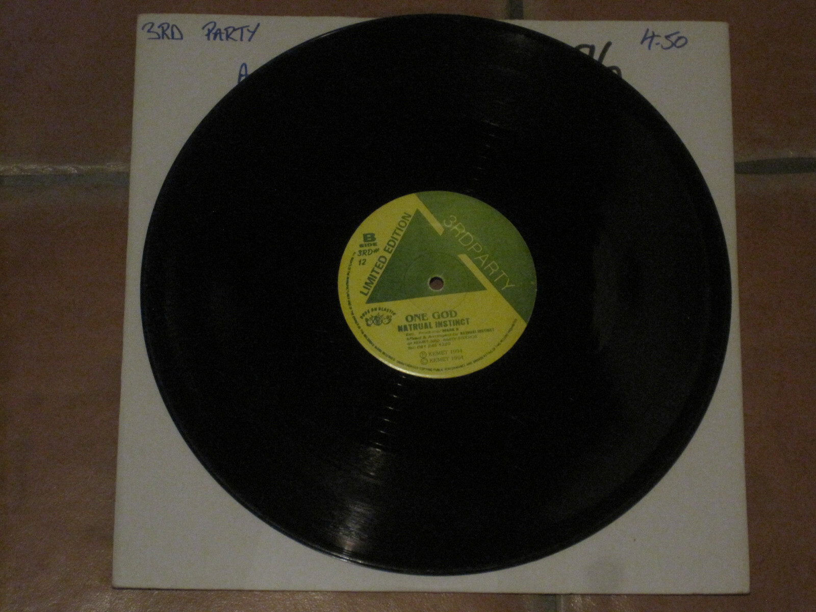 NATURAL INSTINCT – NYABINGH / ONE GOD – 3RD PARTY RECORDS 3RD#12 LTD EDITION