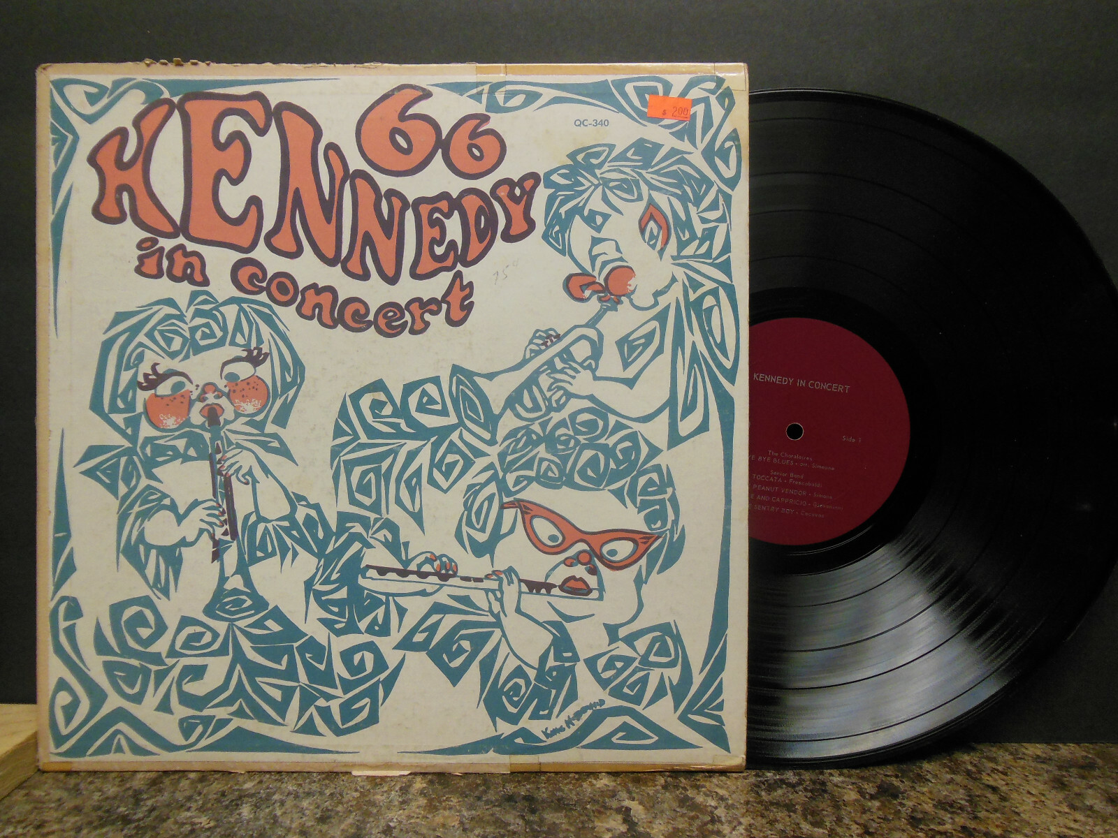 66 Kennedy In Concert, QC 340, 12″ LP, Fair/Low (F)