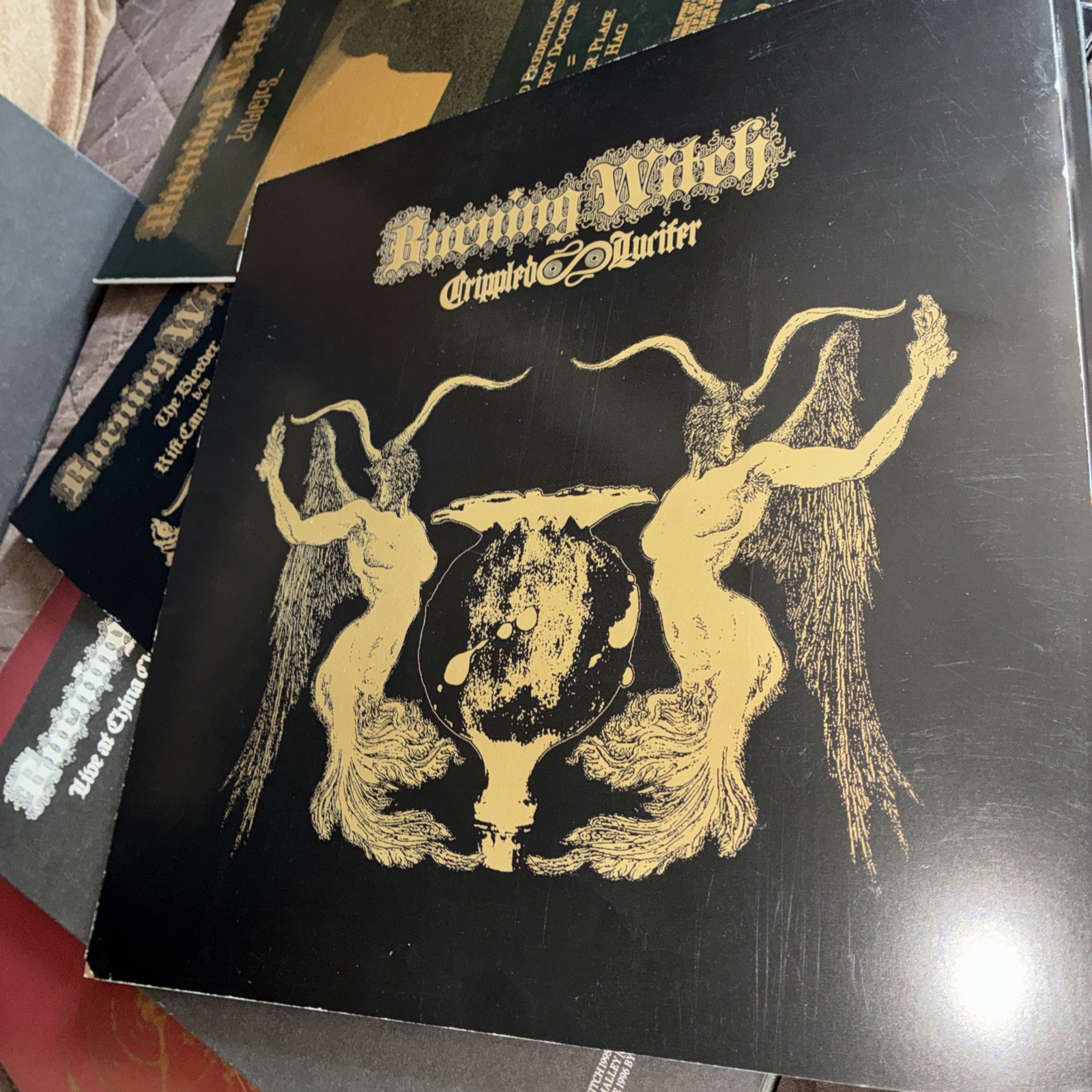 Burning Witch Crippled Lucifer Box Set 4lp Rare NM VINYL