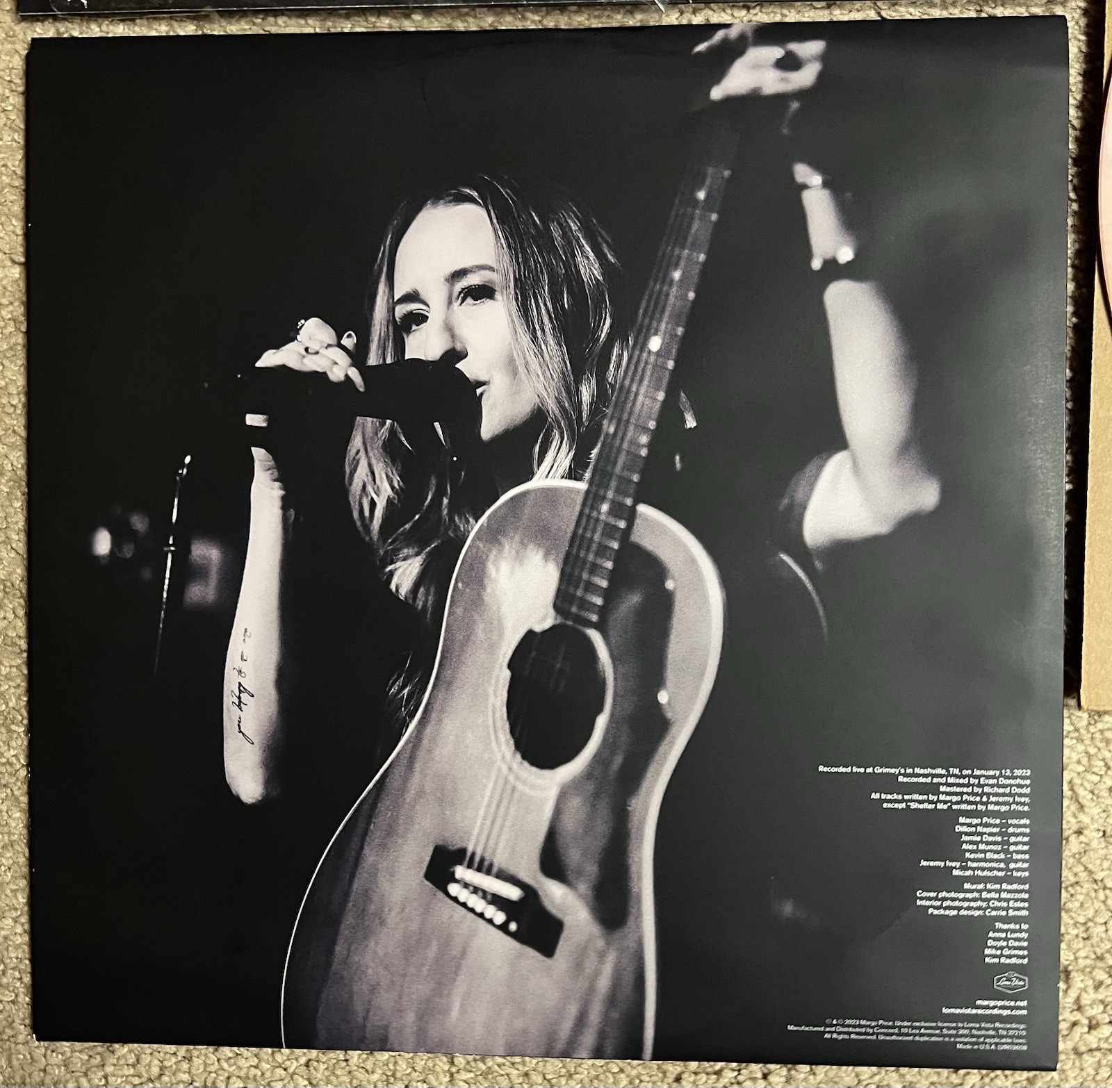 Margo Price Strays Live At Grimey’s Sangria Marble Vinyl RSD 2023 Loma Vista