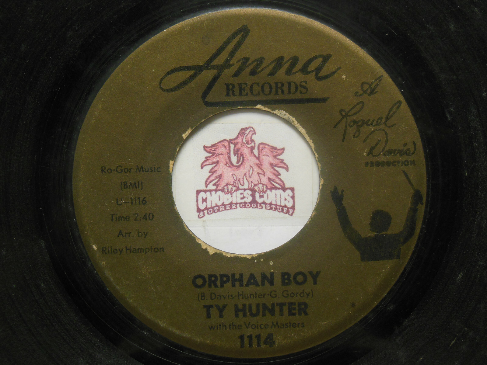 Ty Hunter: Orphan Boy / Everything About You, 45 RPM Fair/Poor (2F)