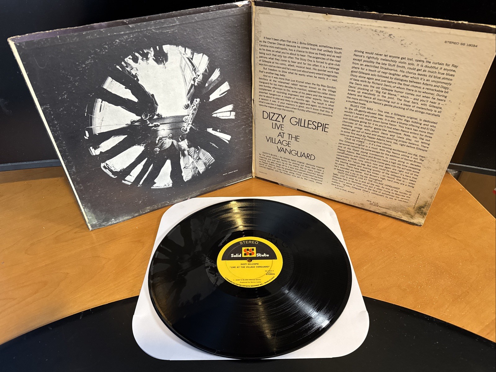Jazz LP Dizzy Gillespie Live At the Village Vanguard Solid State SS 18034 B4 VG