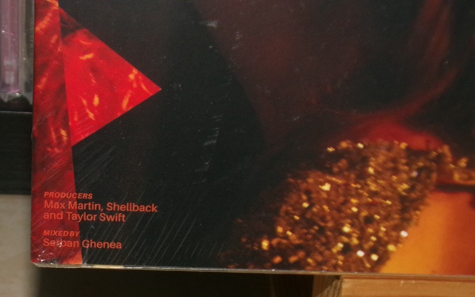 TAYLOR SWIFT THE LIFE OF A SHOWGIRL ORANGE & RED GOLD LP THE FATE OF OPHELIA