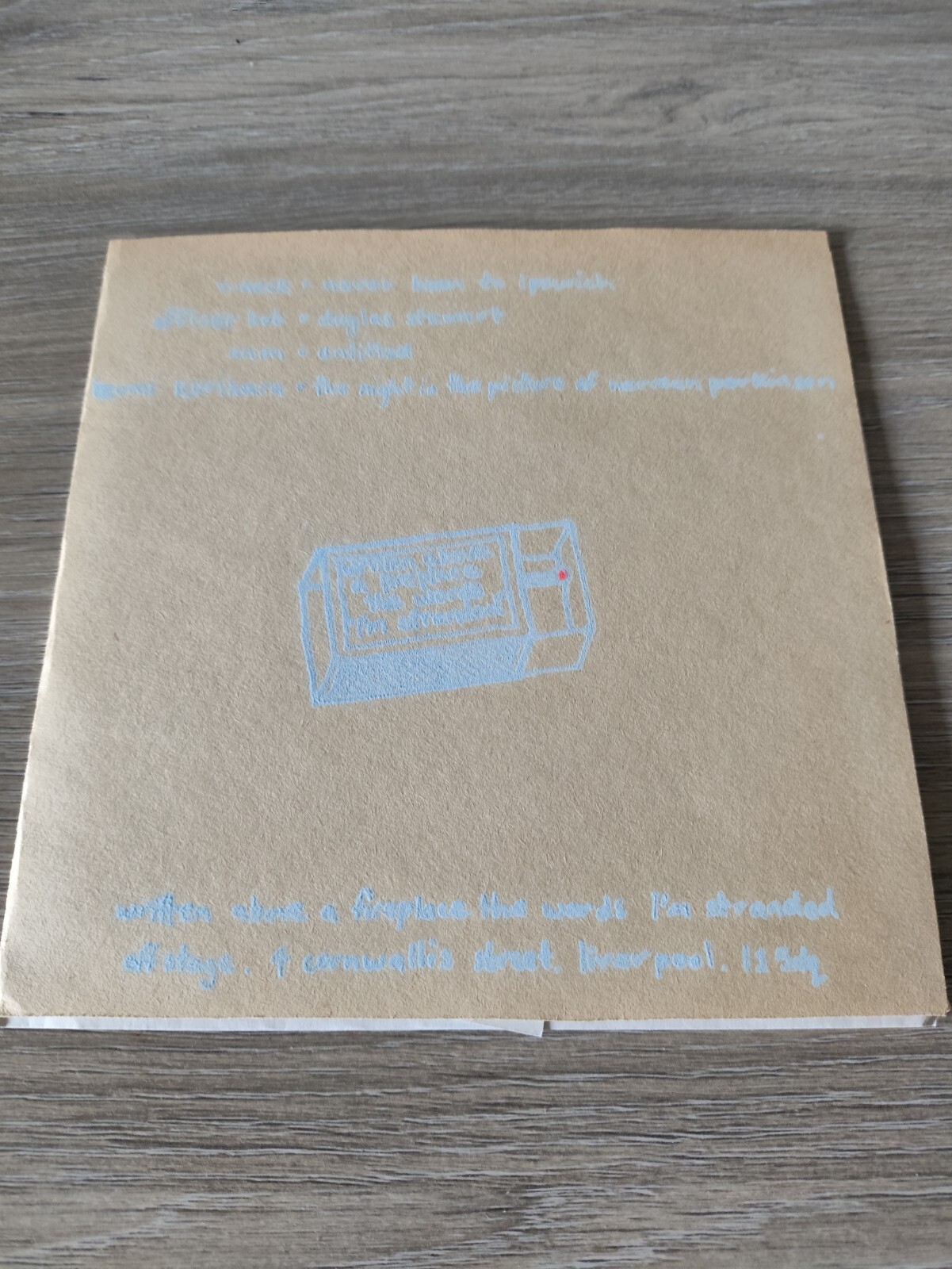 Written Above A Fireplace The Words I’m Stranded Rare 7″ All Inserts