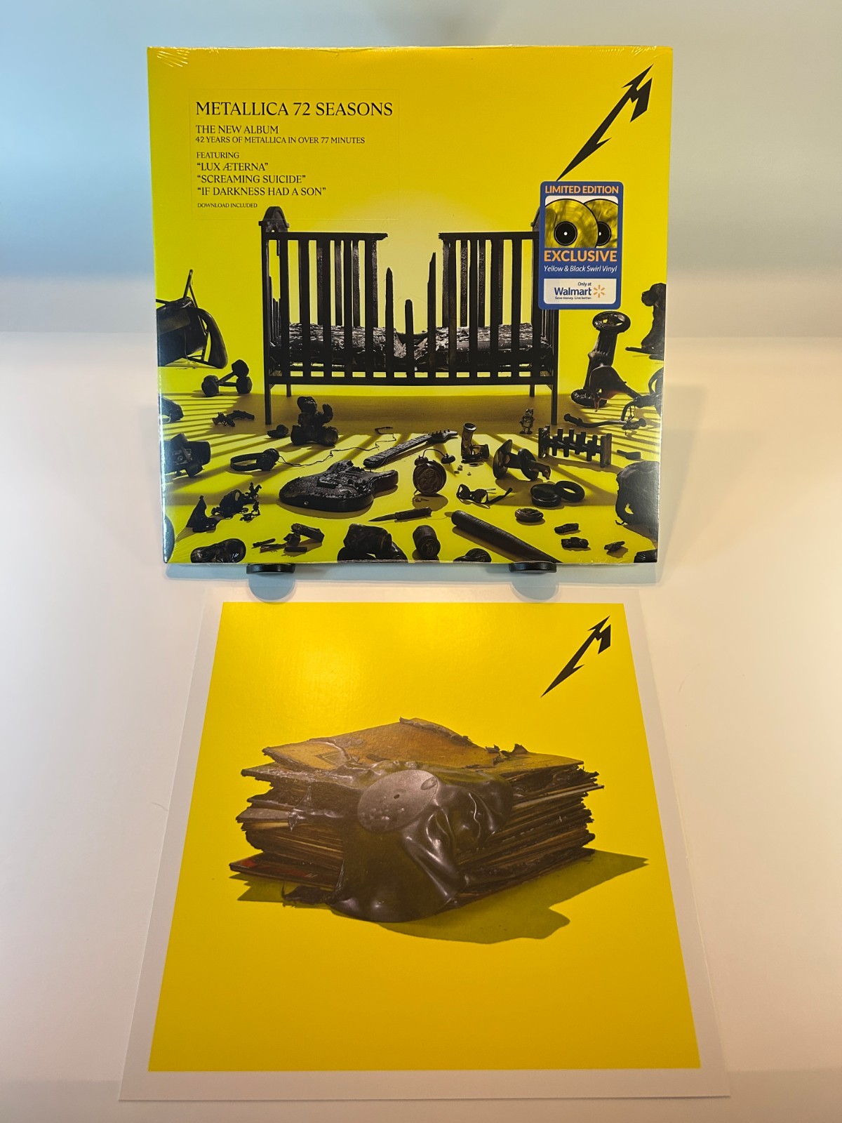 Metallica 72 Seasons Vinyl LE Met Club EXCLUSIVE Yellow w/ Black Splatter SEALED
