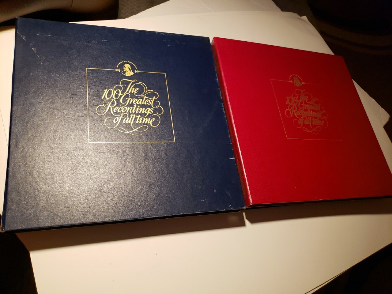 Lot Of 5 -2 LP Box Sets 100 Greatest Recordings Of All Time #’s 31-40 Red Vinyl