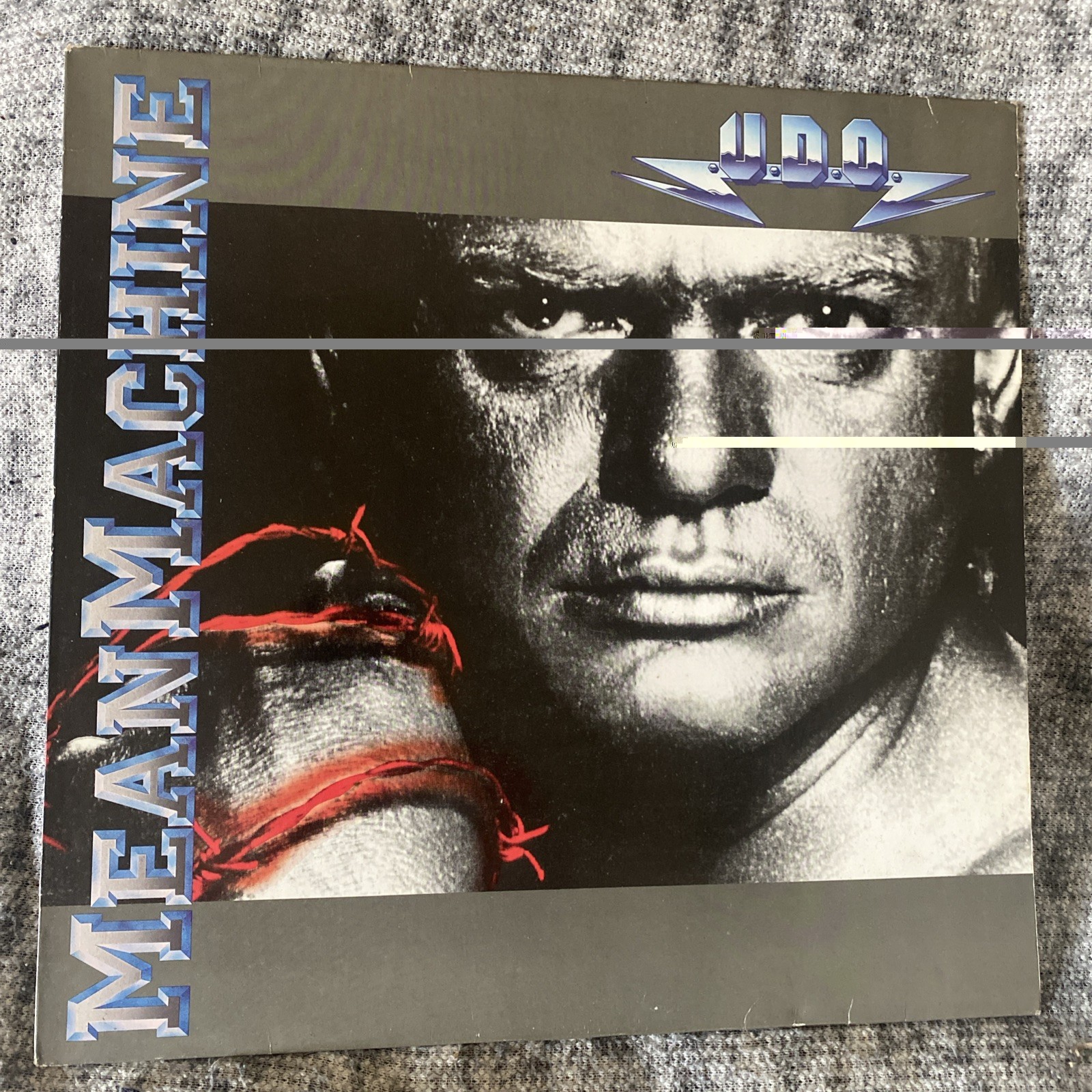 U.D.O. .. METAL MACHINE LP . 1989 ORIGINAL WITH INNER