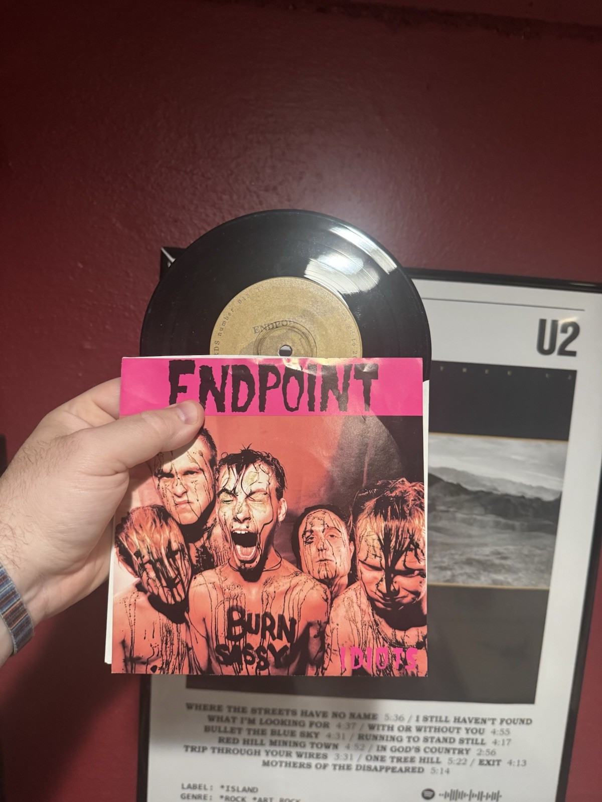 Endpoint – Idiots 7” Vinyl 1992 Punk Emo Hardcore Single