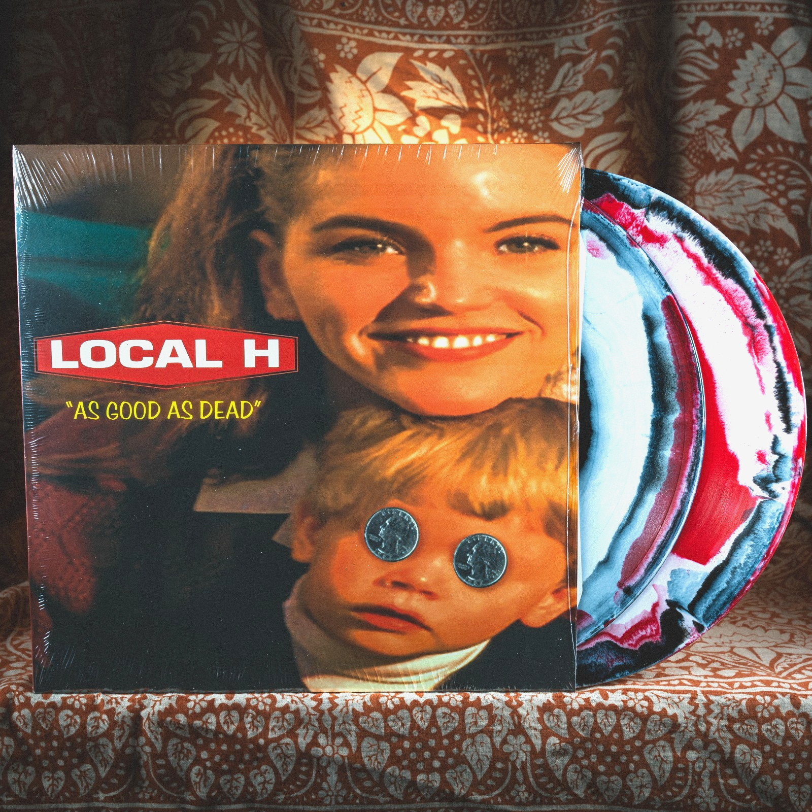 SEALED Local H As Good As Dead RED BLACK WHITE SWIRL vinyl 2LP cats 90s bum lp