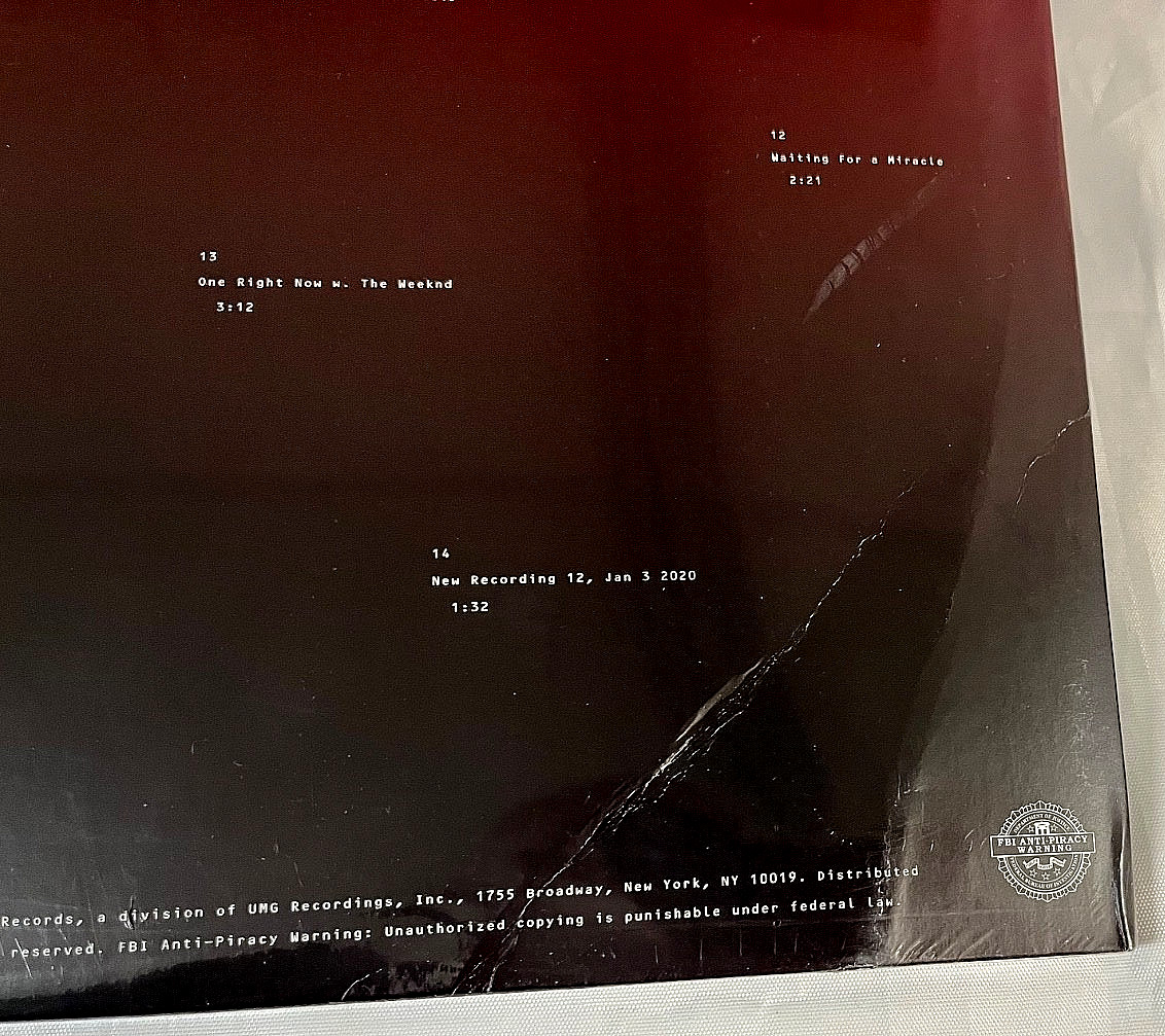 Post Malone – Twelve Carat Toothache – 2XLP Exclusive Sky Blue Vinyl Sealed Ding