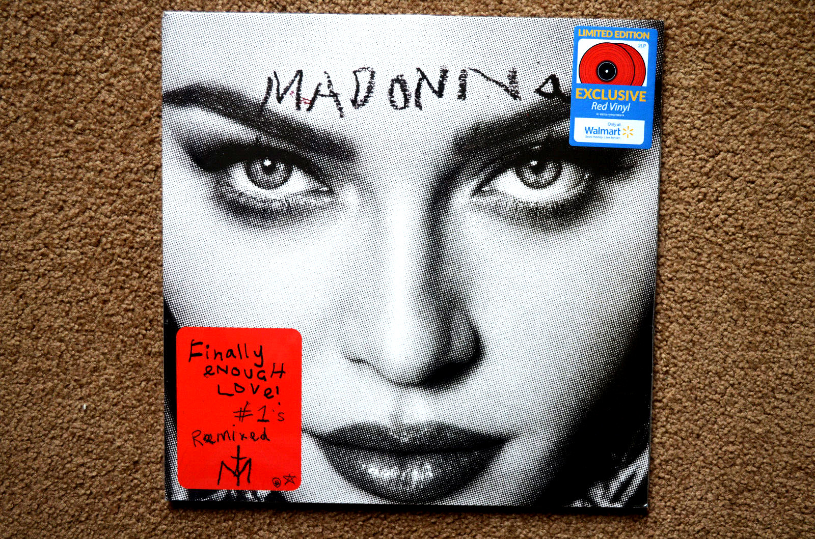 Madonna Ldt. Red Vinyl Double LP “Finally Enough Love”(Walmart Exclusive) SEALED