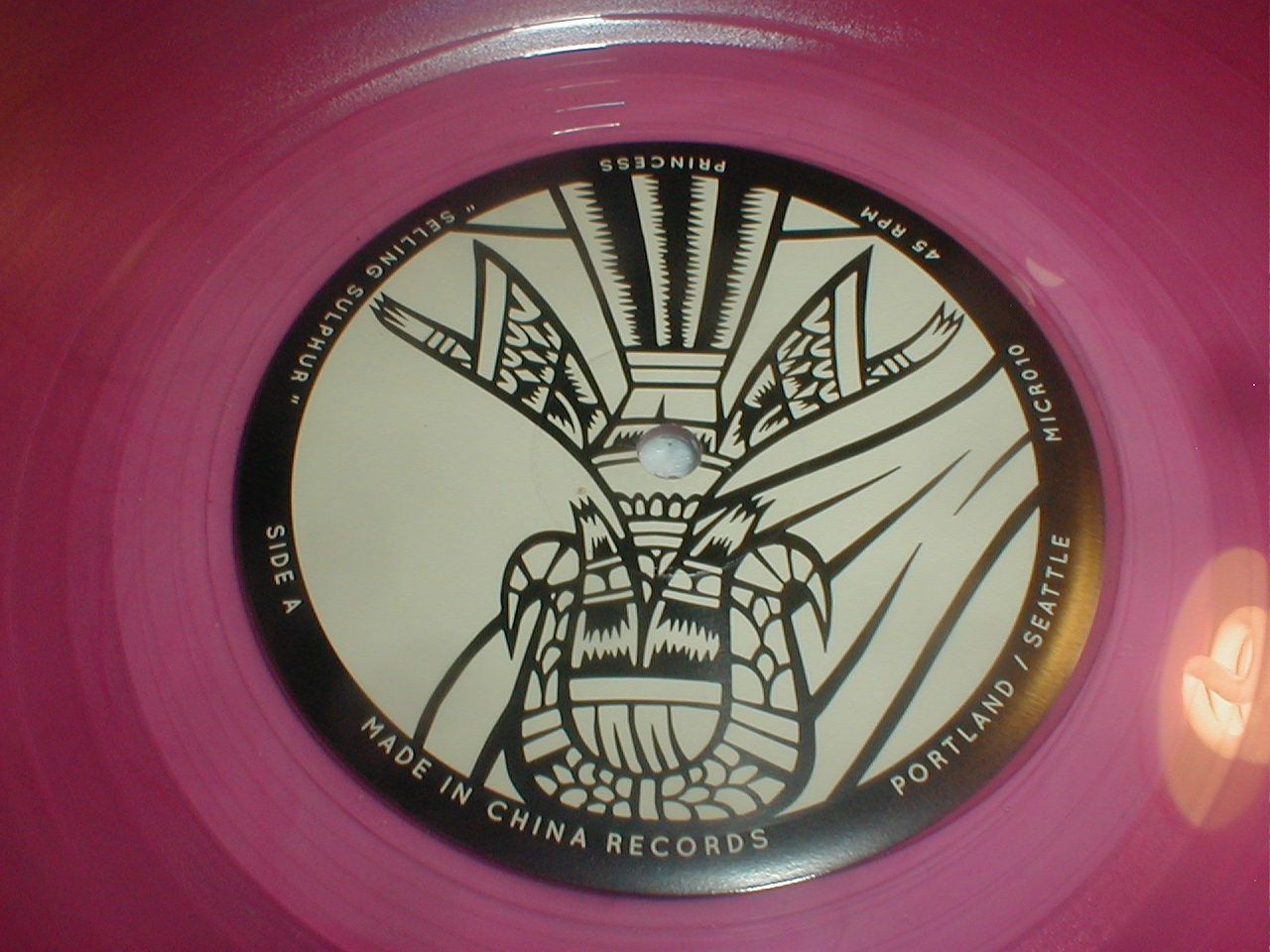 Princess SELLING SULPHUR Made In China LP 2013 Seattle Punk Metal Grunge 1/300