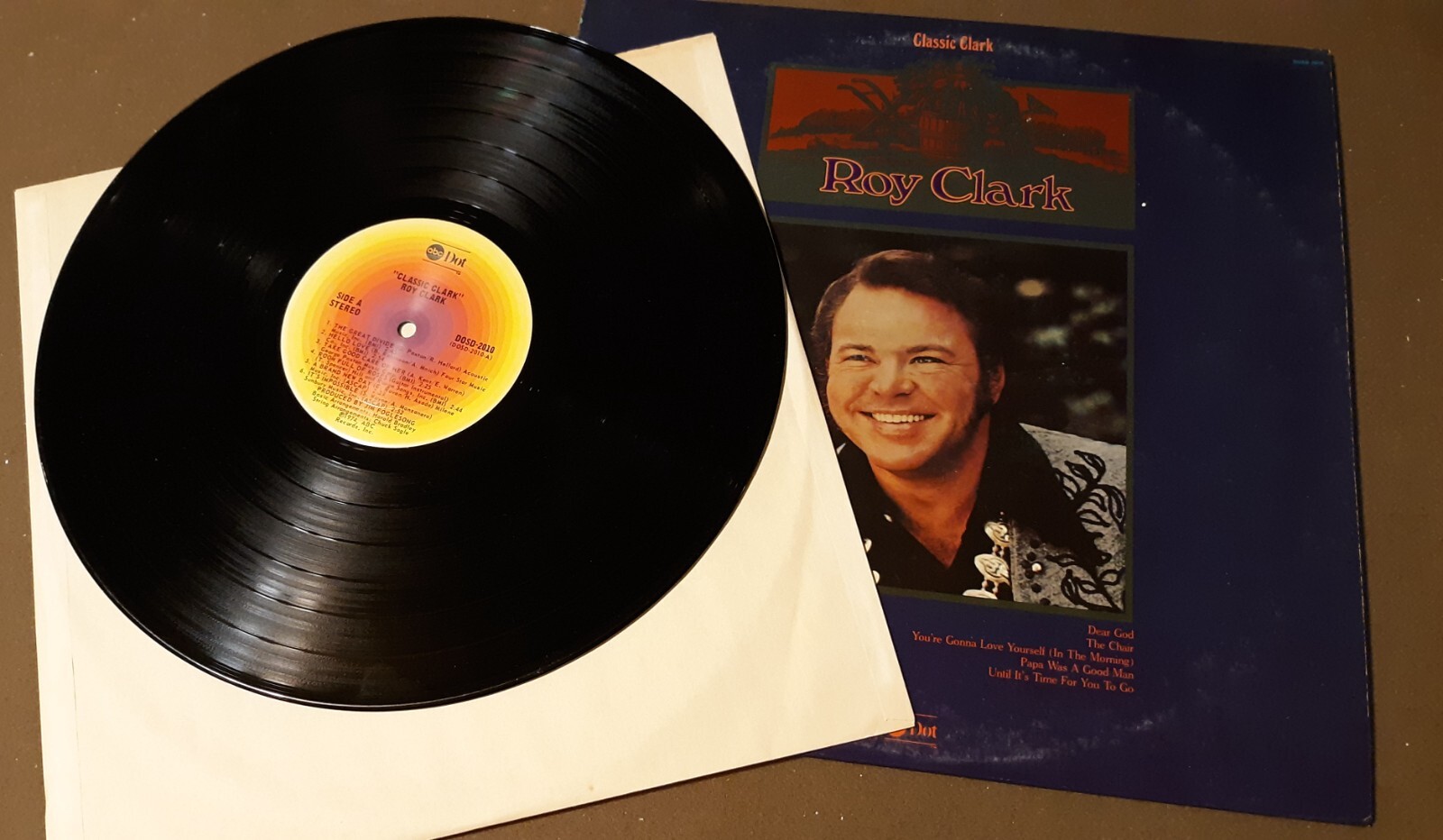 Roy Clark Classic Clark by ABC DOT Records 33rpm VINYL LP RECORD 1974