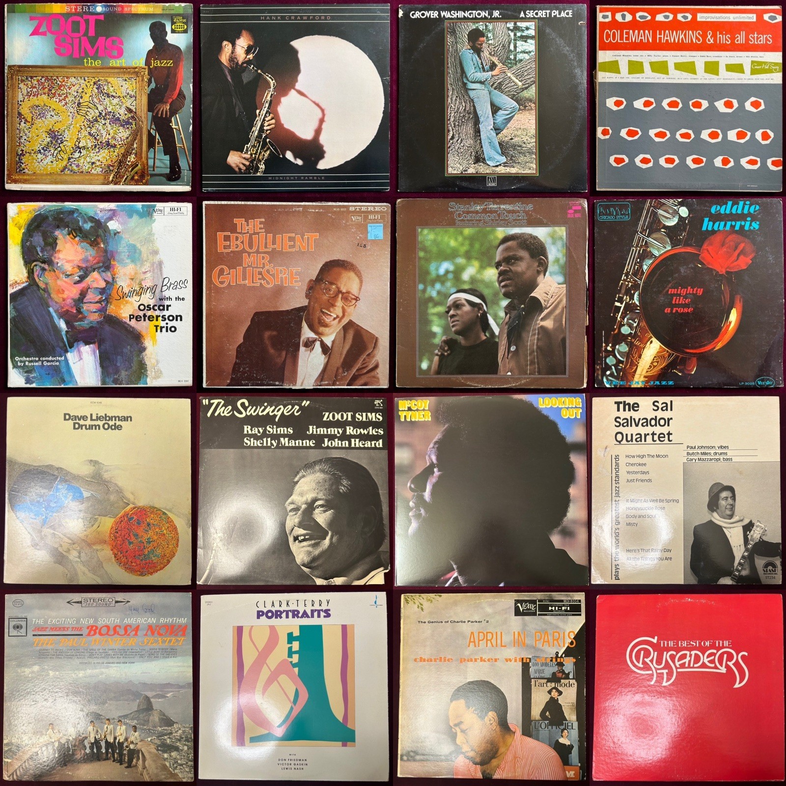 Curated Vintage Jazz Vinyl Record Mystery Box – 4 Albums Various Titles & Labels