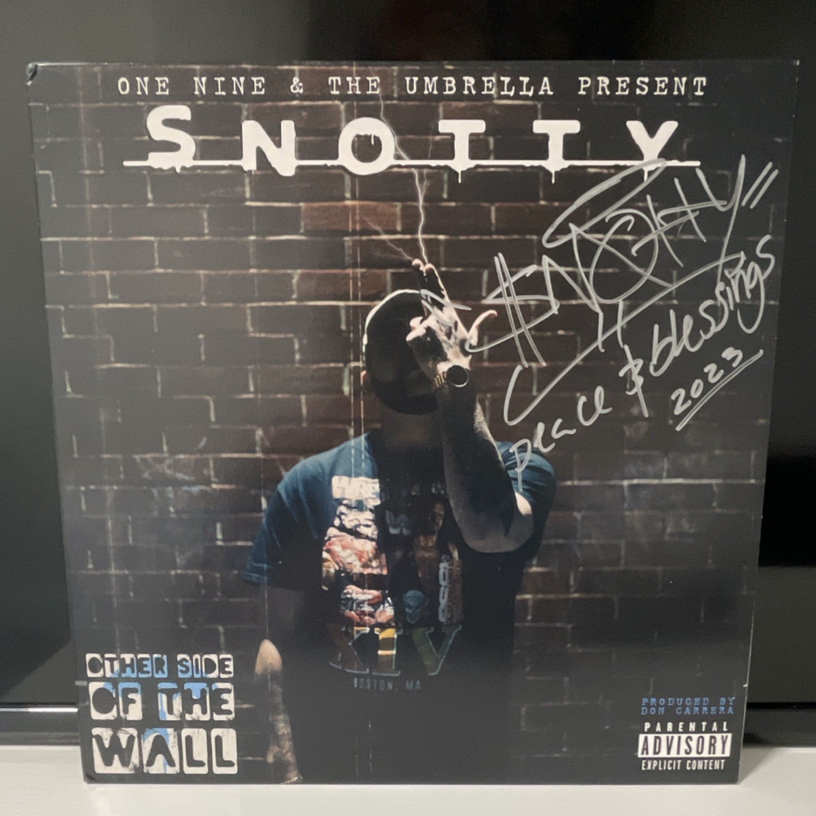 Snotty – Other Side of the Wall – Unnumbered Promo Black and Blue Split Vinyl