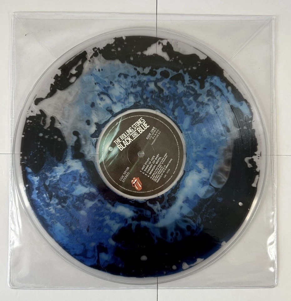 The Rolling Stones 🎸- Black & Blue ✅ Bad World Liquid Filled Vinyl 🎵