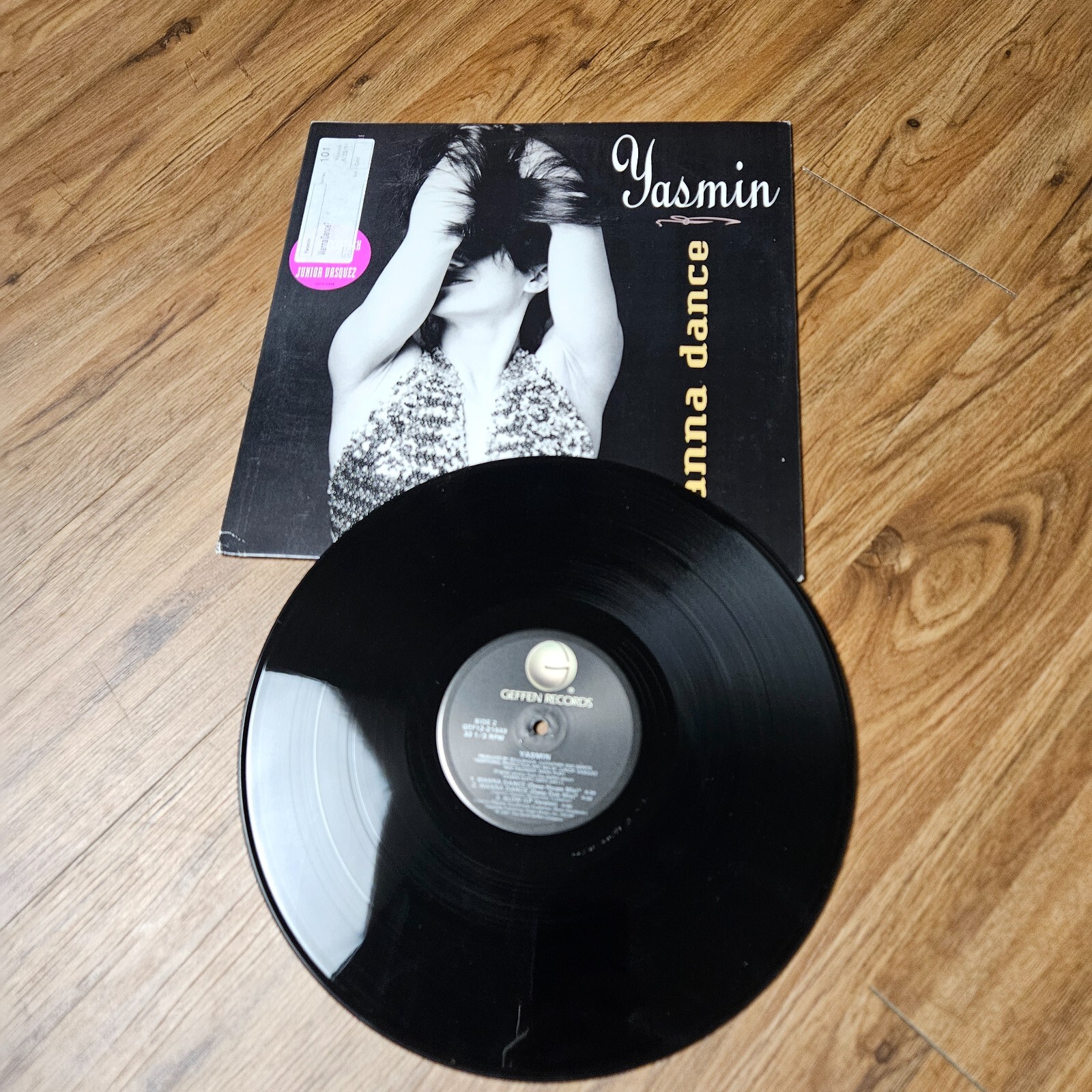Yasmin – Wanna Dance Geffen Records 1991 GEF12-21649 PROMO 33 12″ EX/EX