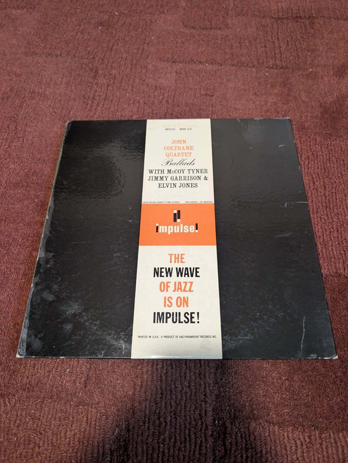 John Coltrane Quartet Ballads Impulse! 1965 RVG A-32 Mono VG+