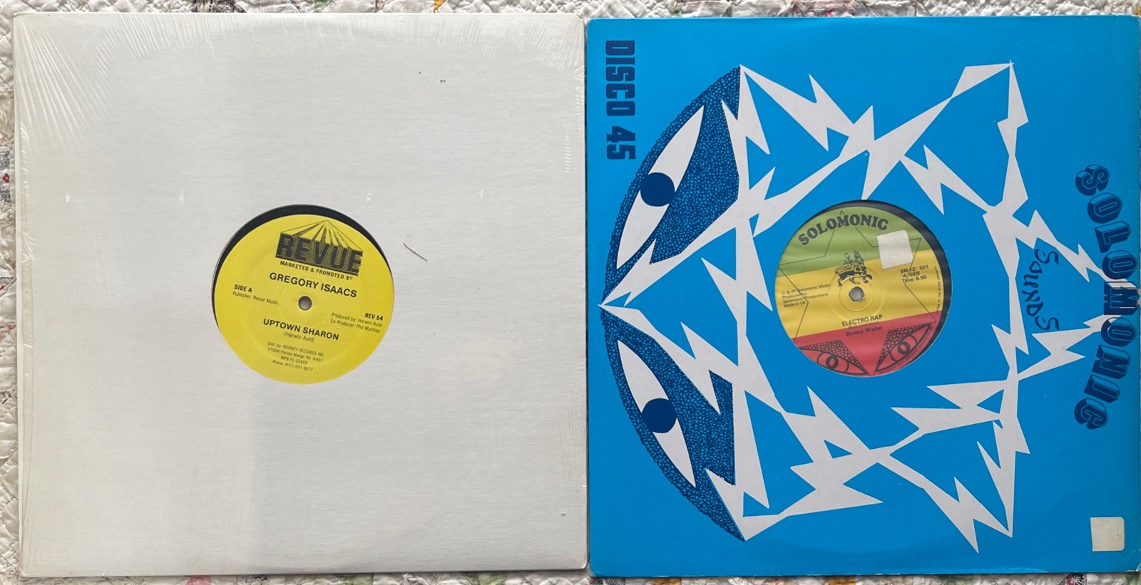 12″ VINYL GREGORY ISAACS UPTOWN SHARON BUNNY WAILER ELECTRO RAP