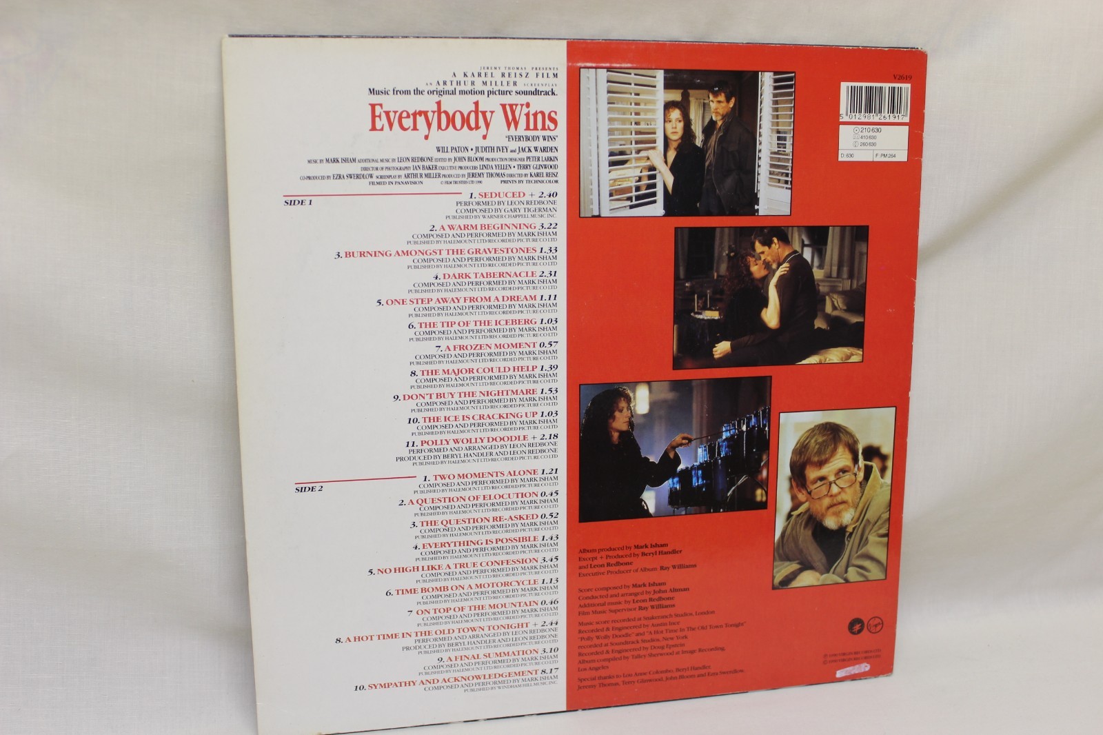 Mark Isham LP Everybody Wins IMPORT Original Motion Picture Soundtrack 1990