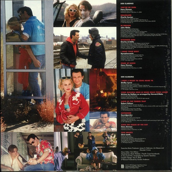 TRUE ROMANCE – OST – LP – CLEAR WITH WHITE SPLATTER VINYL – LE OF 1700 – NEW!