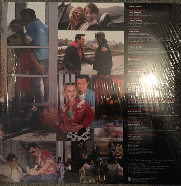 TRUE ROMANCE – OST – LP – CLEAR WITH WHITE SPLATTER VINYL – LE OF 1700 – NEW!
