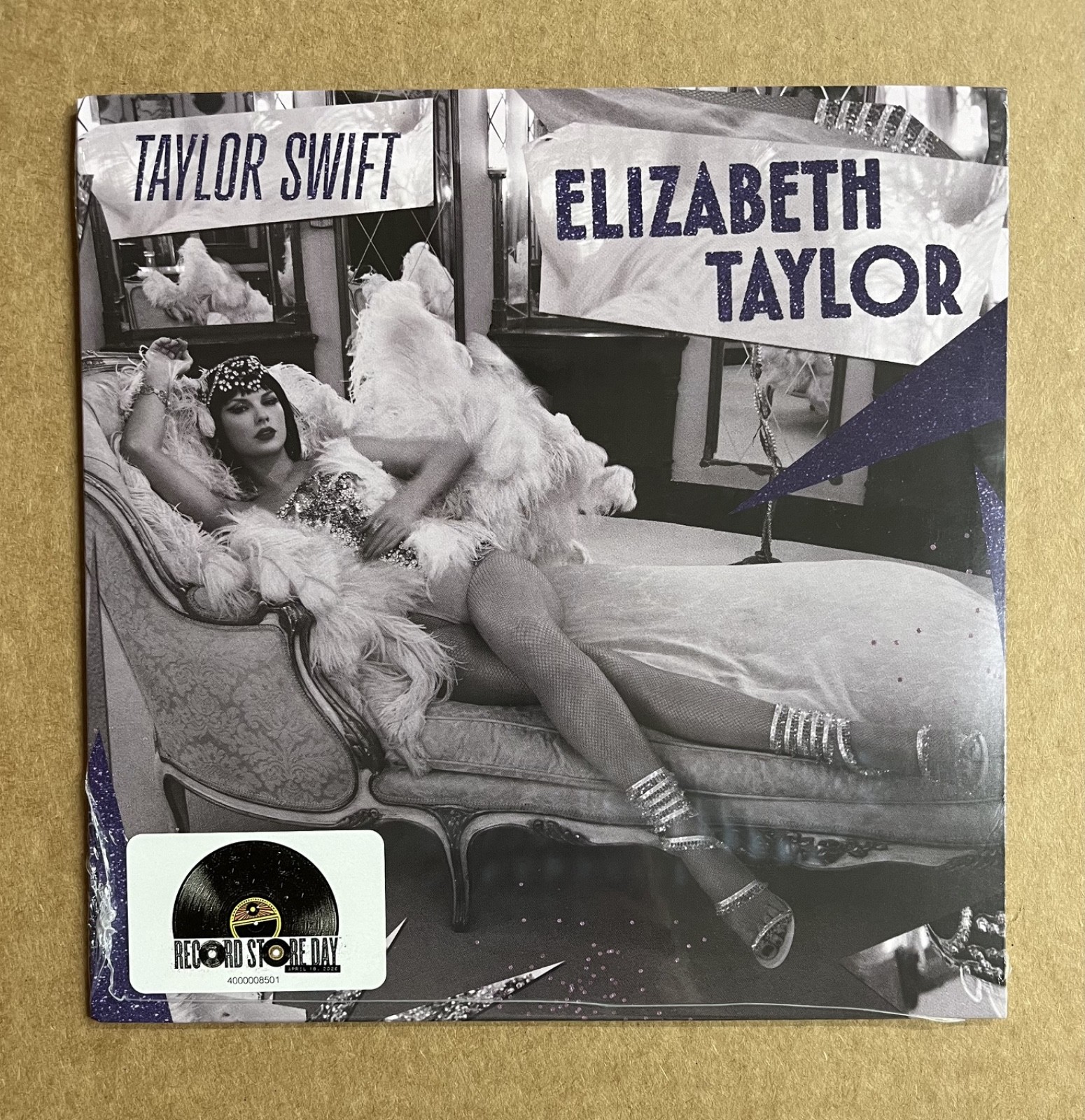 TAYLOR SWIFT ELIZABETH TAYLOR 7” VIOLET GLITTER VINYL NEW SEALED RSD 2026
