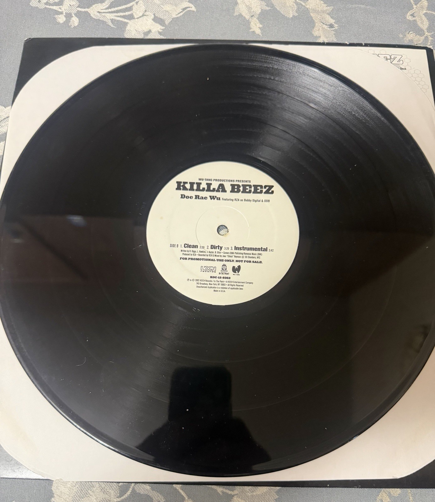 Rare – Killa Beez- Wu Tang Clan – RZA – Dow Rae Wu – Vinyl- Promo Single – 2002