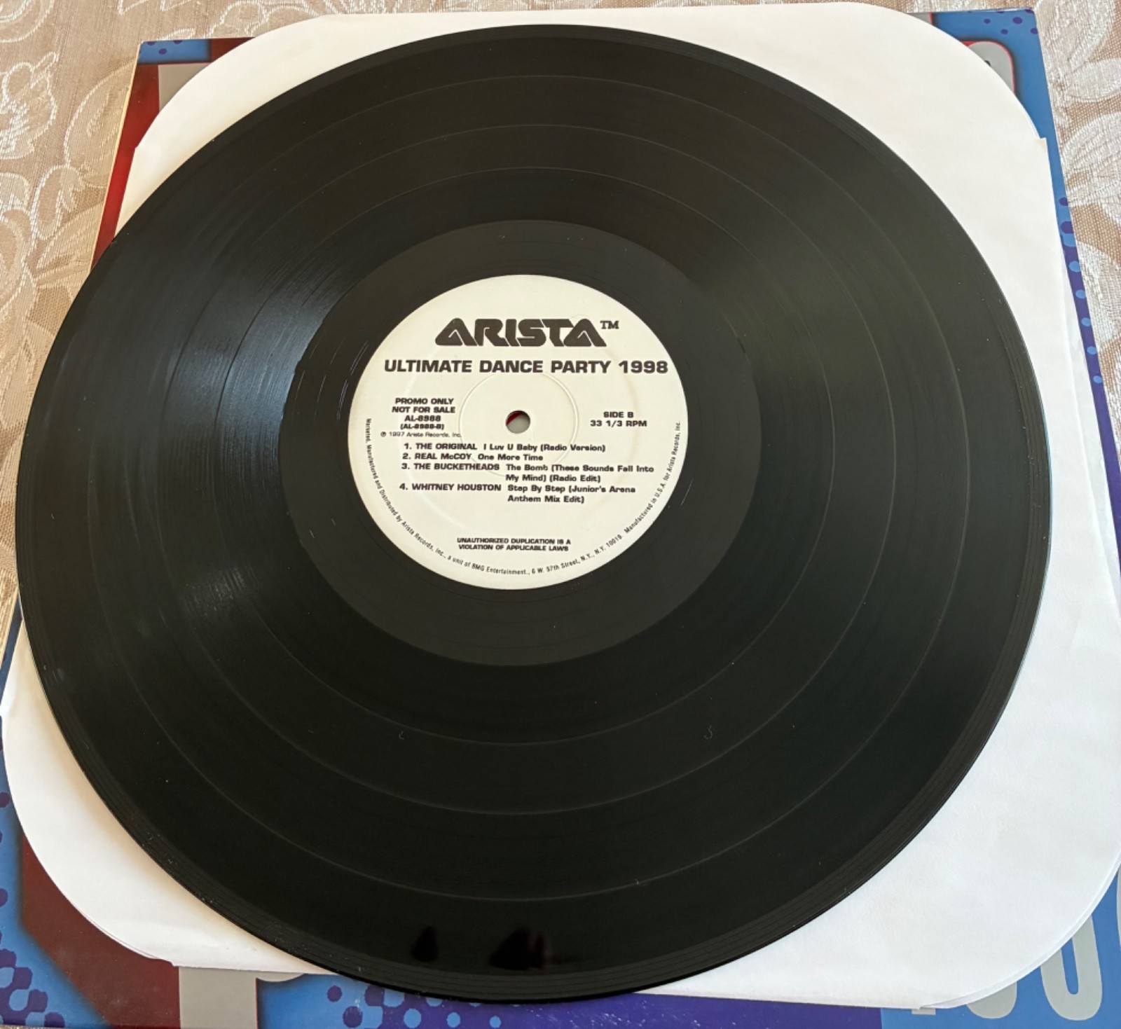 Ultimate Dance Party 1998 – Various Artists 2x 12″ Promo Vinyl LP (Arista 1997)