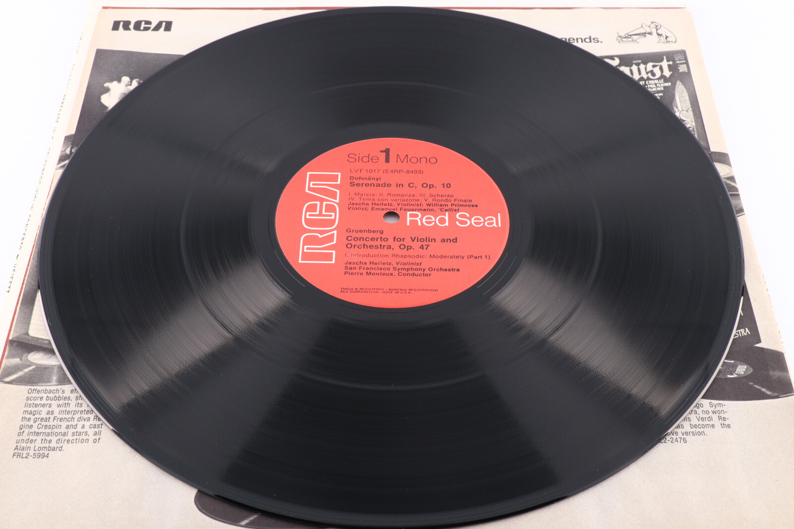 Dohnanyi – Serenade In C Major / Violin Concerto, op. 47 – Heifetz LP LVT-1017