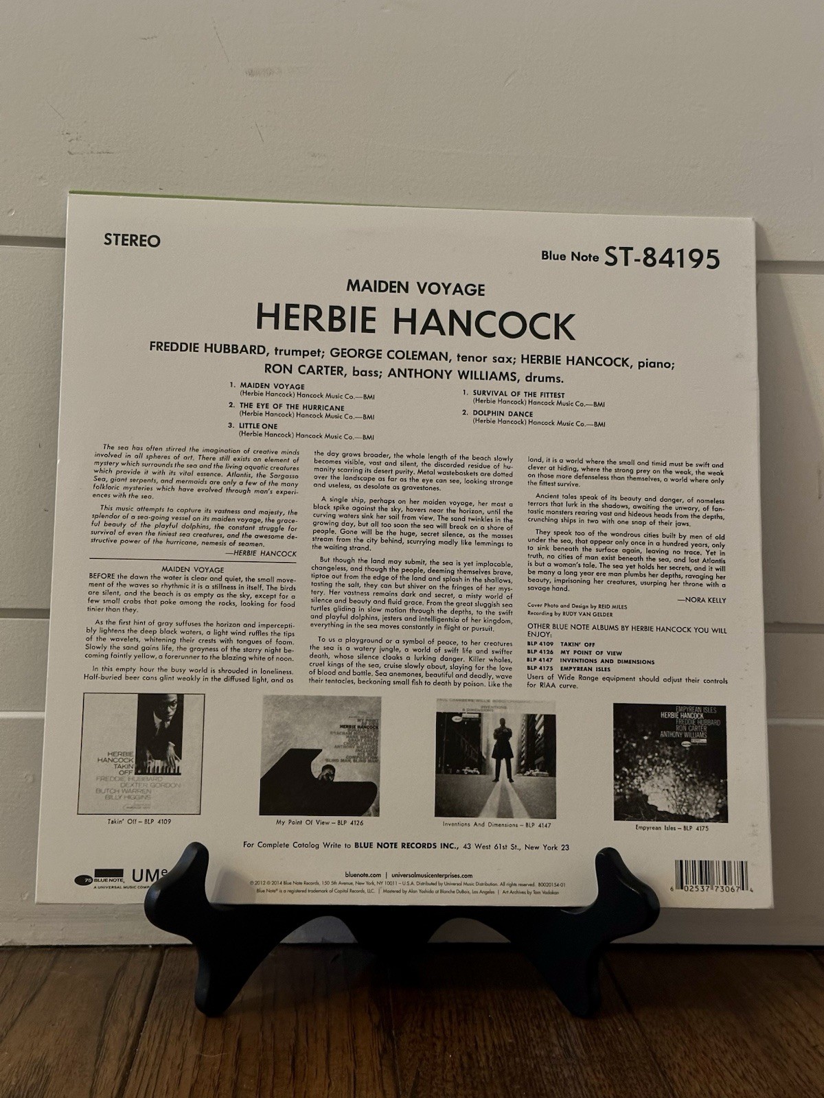 Blue Note Herbie Hancock Maiden Voyage Stereo Vinyl LP Record ST-84195