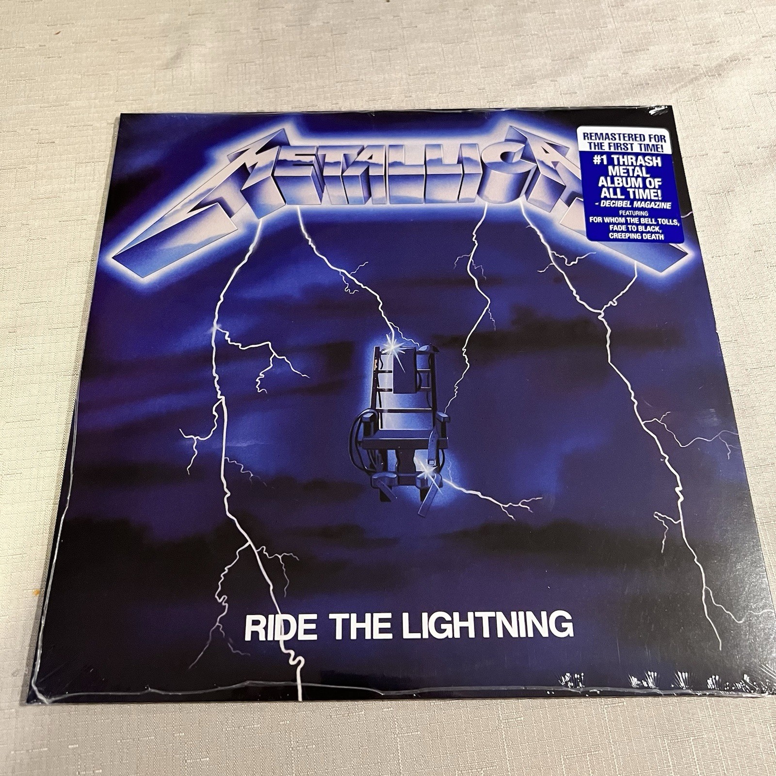 NEW & Sealed Metallica “Ride The Lightning” LP Vinyl Record (BLCKND004R-1)