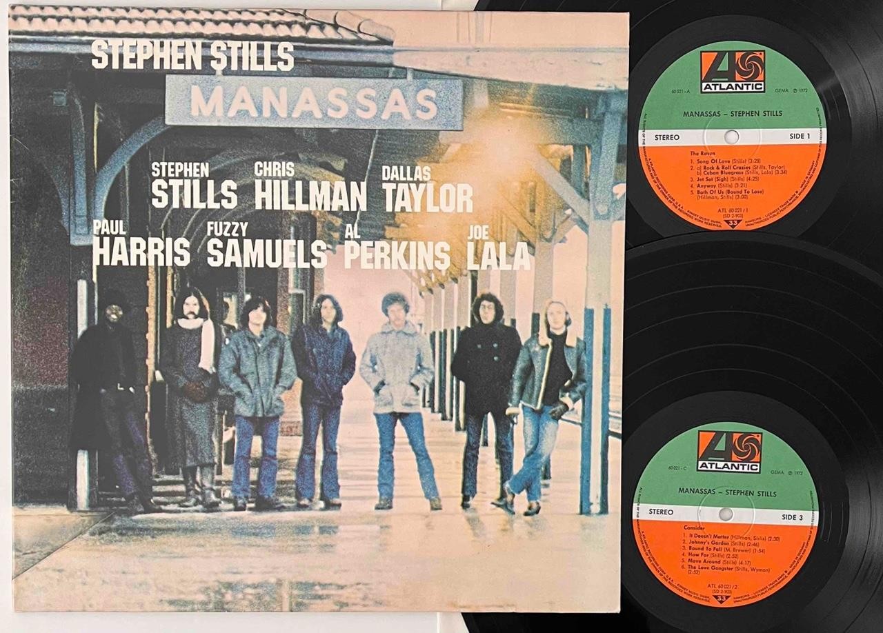 STEPHEN STILLS Manassas ATLANTIC ATL 60 021 (2-903) GATEFOLD!! Double LP IMPORT!