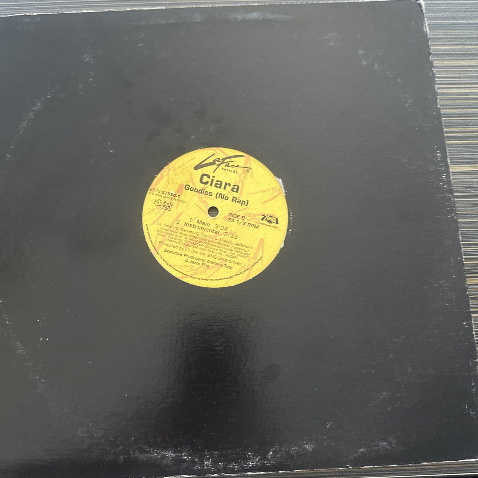 Ciara GOODIES featuring Petey Pablo 12″ Single Vinyl, La Face Records, 2004