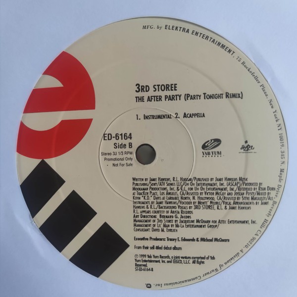 3rd Storee, The After Party (Party Tonight Remix), (12″, Promo), NM or M-, 38852